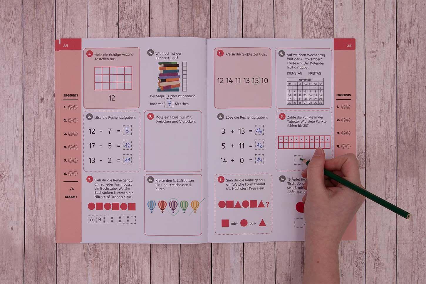 Beispielinhalt (Bild) Check dein Wissen! - Mathe 1. Klasse
