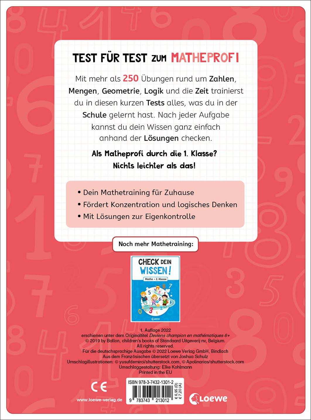 Rückseitencover Check dein Wissen! - Mathe 1. Klasse