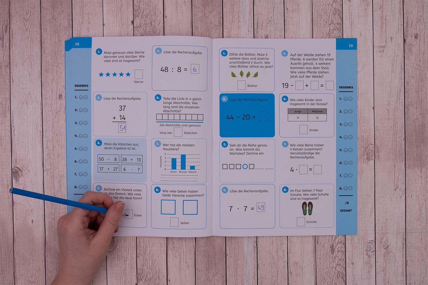 Beispielinhalt (Bild) Check dein Wissen! - Mathe 2. Klasse