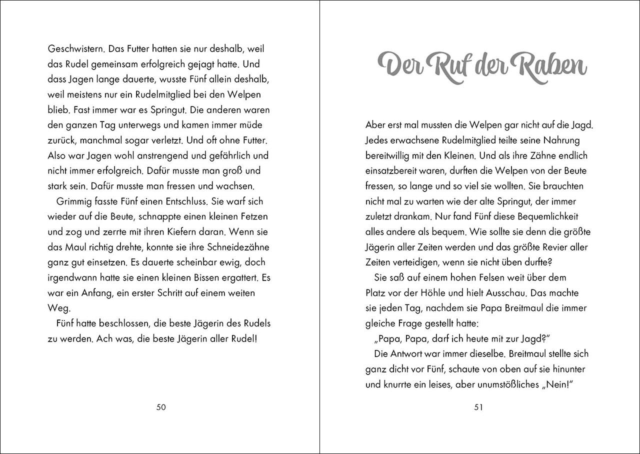 Beispielinhalt (Bild) Das geheime Leben der Tiere (Wald, Band 1) - Die weiße Wölfin