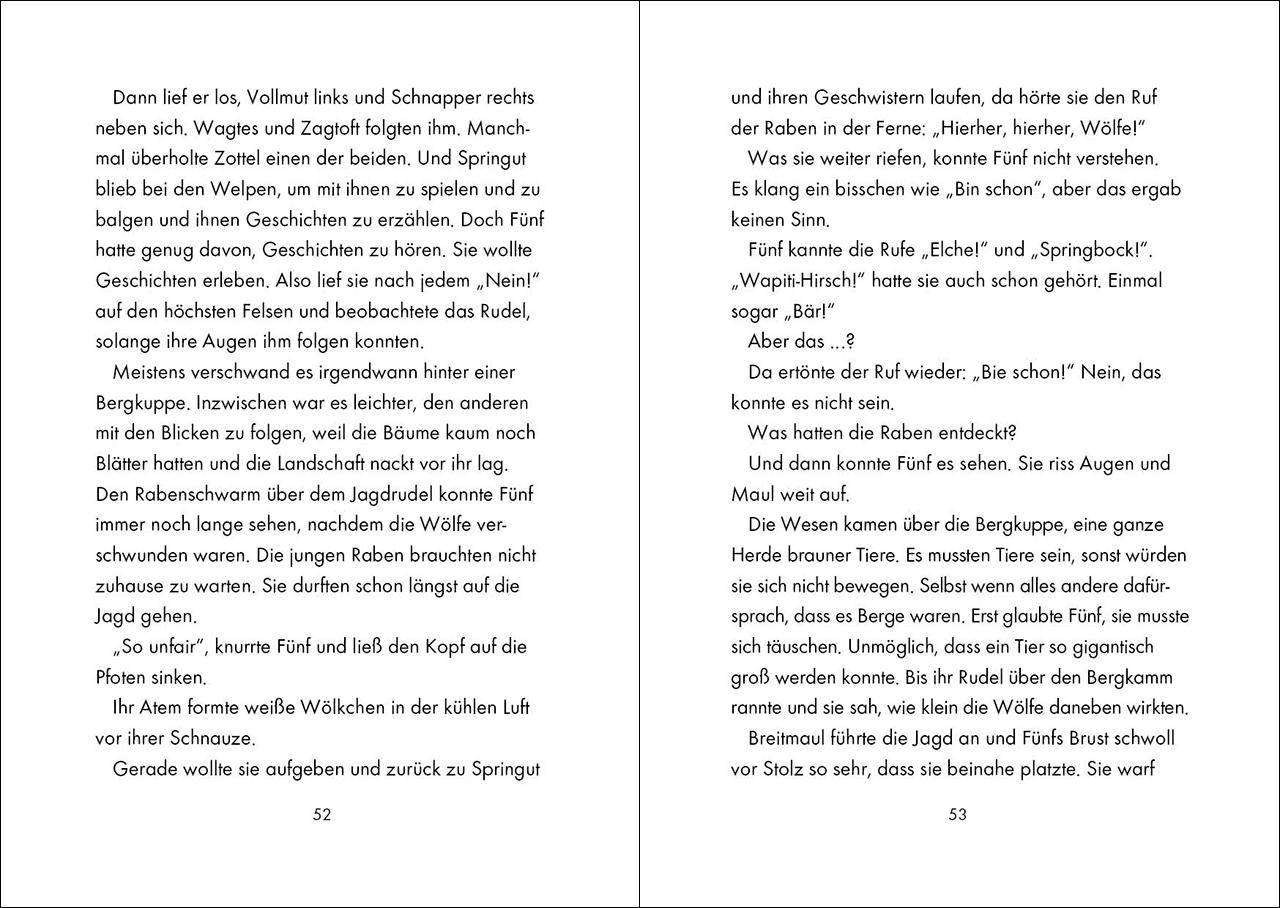 Beispielinhalt (Bild) Das geheime Leben der Tiere (Wald, Band 1) - Die weiße Wölfin