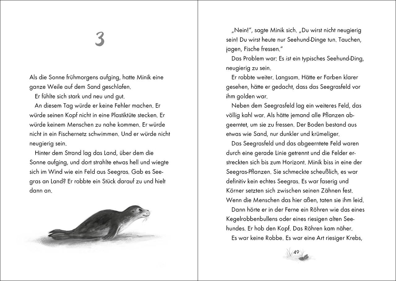 Beispielinhalt (Bild) Das geheime Leben der Tiere (Ozean, Band 1) - Minik - Aufbruch ins weite Meer