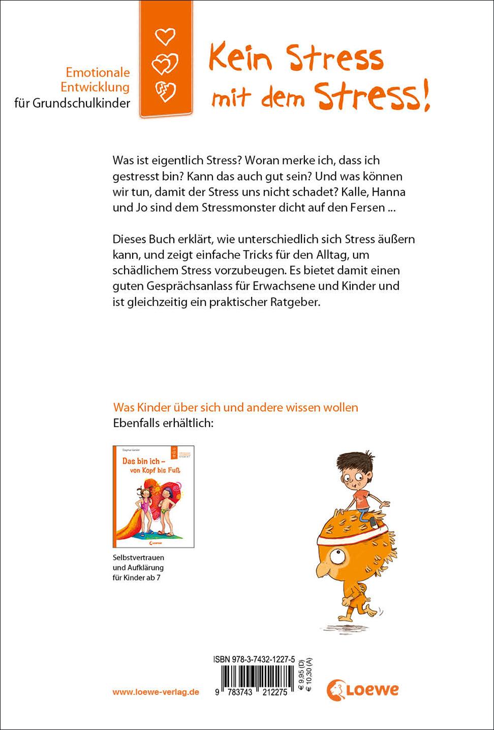 Rückseitencover Kein Stress mit dem Stress! (Starke Kinder, glückliche Eltern)