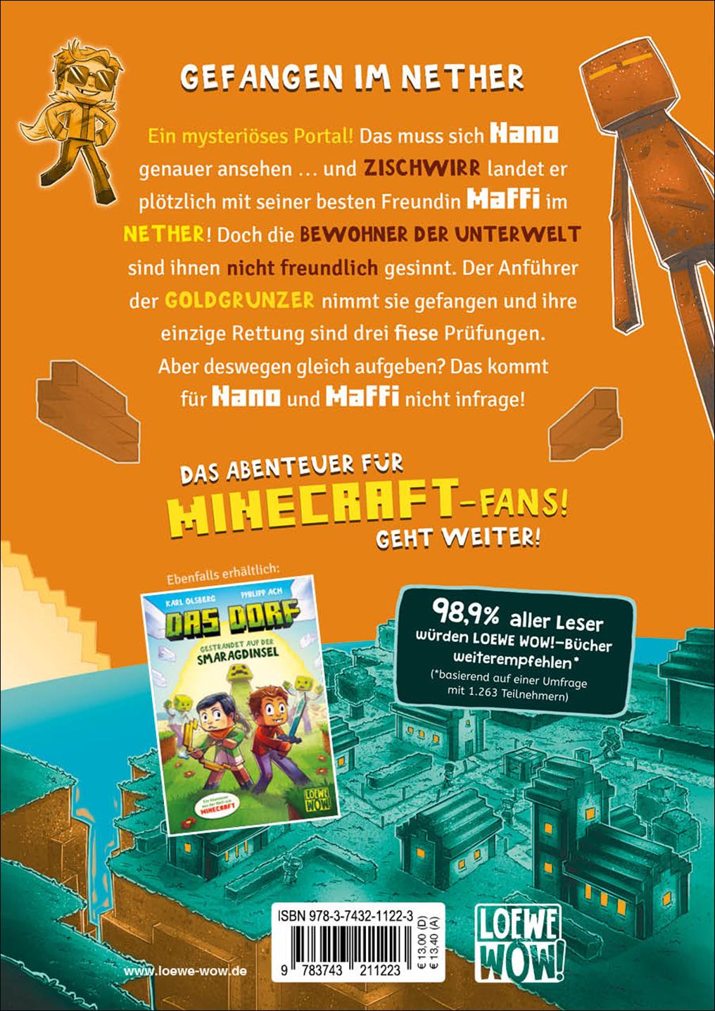 Rückseitencover Das Dorf (Band 2) - Gefahr im Nether