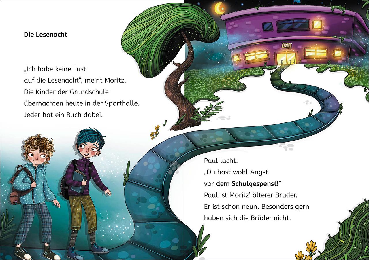 Beispielinhalt (Bild) Leselöwen 2. Klasse - Schleim-Alarm im Schulkeller