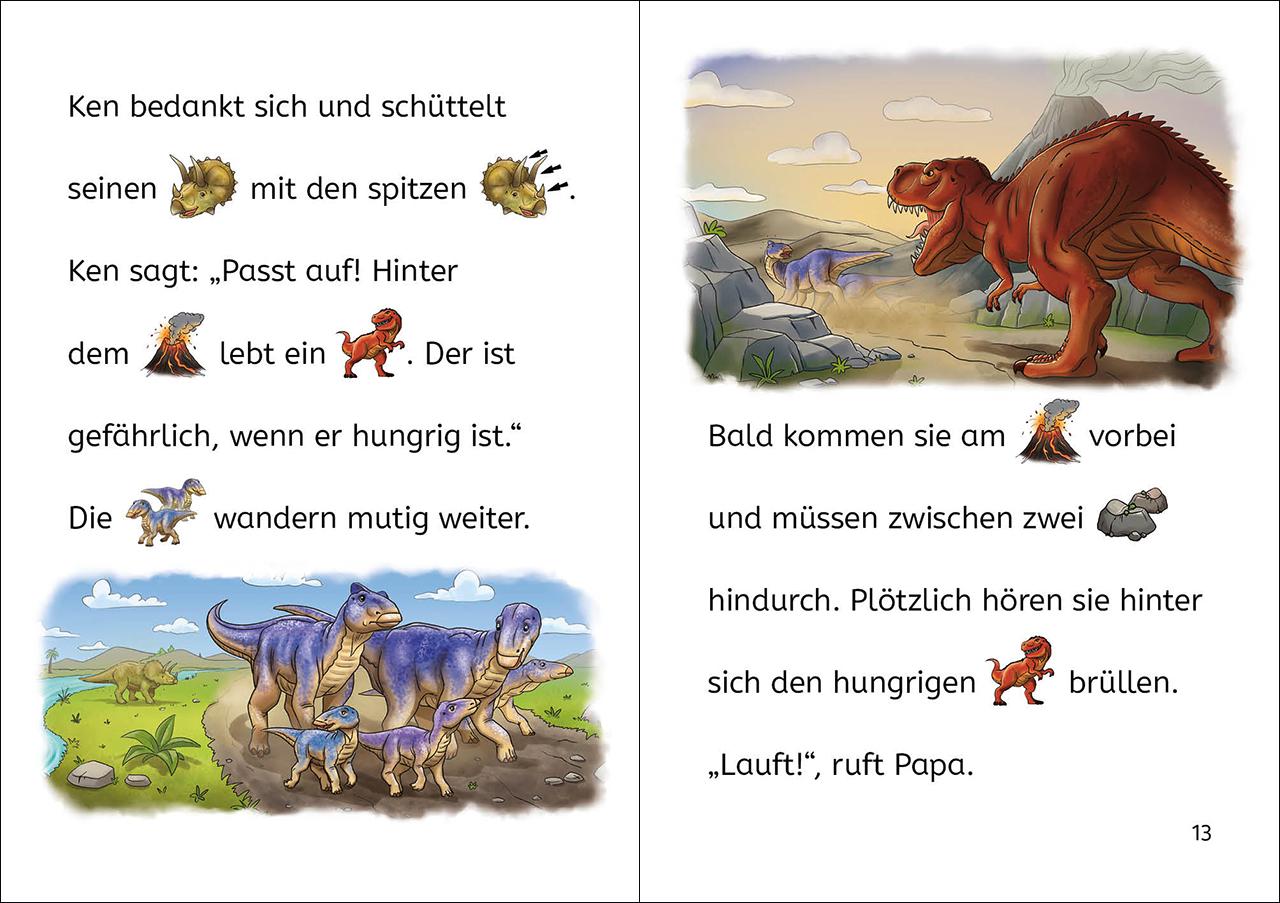 Beispielinhalt (Bild) Bildermaus - Dinosauriergeschichten