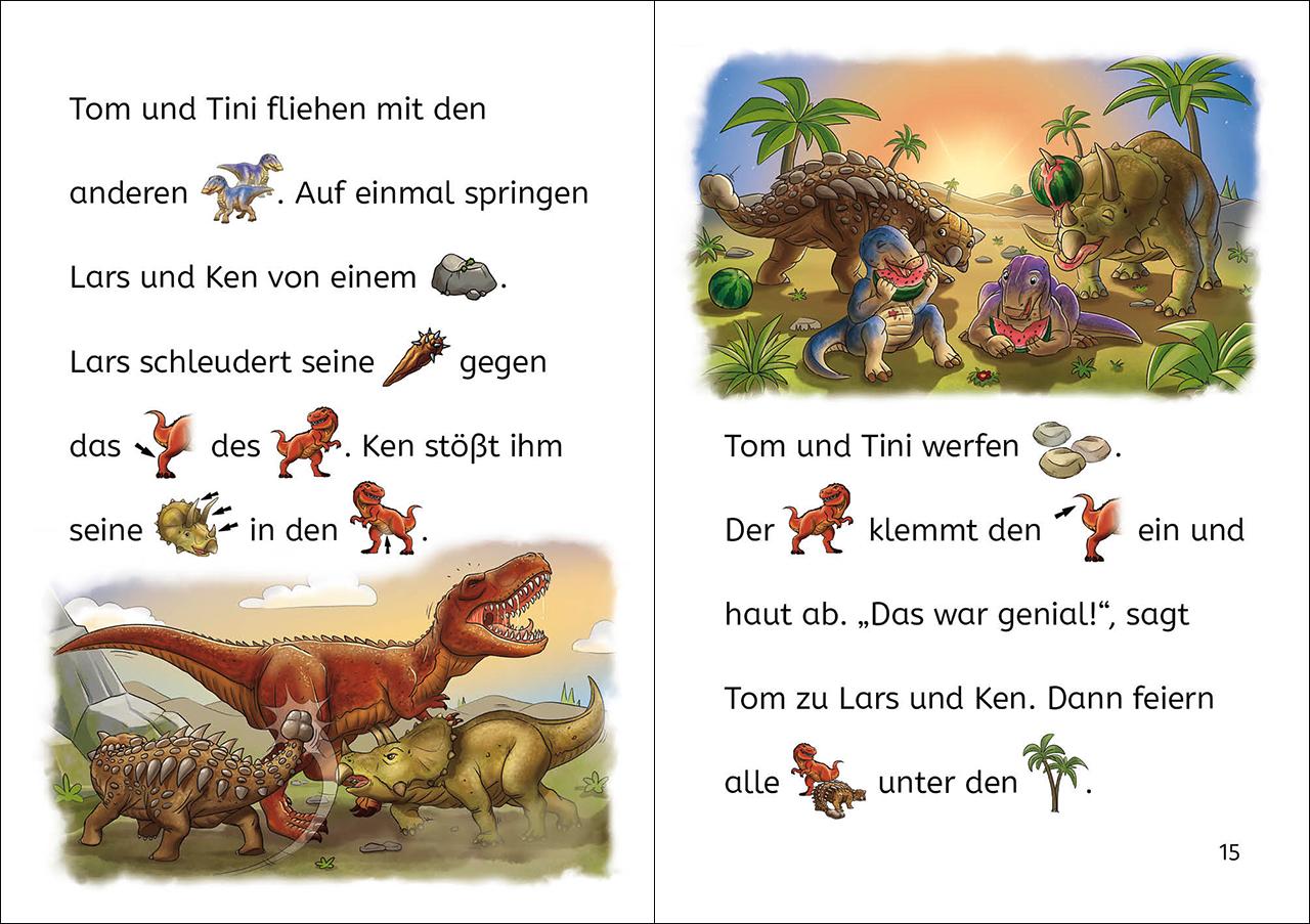 Beispielinhalt (Bild) Bildermaus - Dinosauriergeschichten
