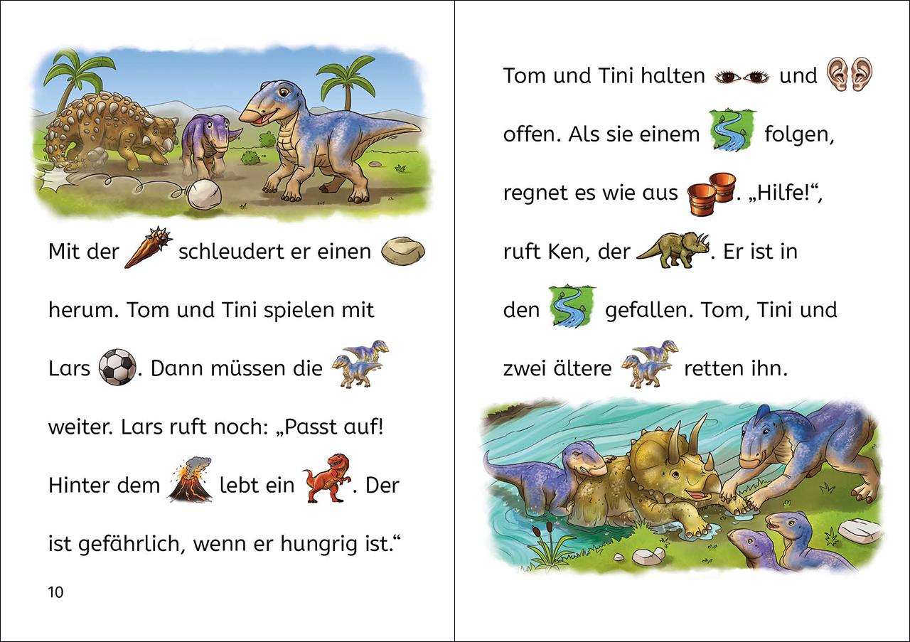 Beispielinhalt (Bild) Bildermaus - Dinosauriergeschichten