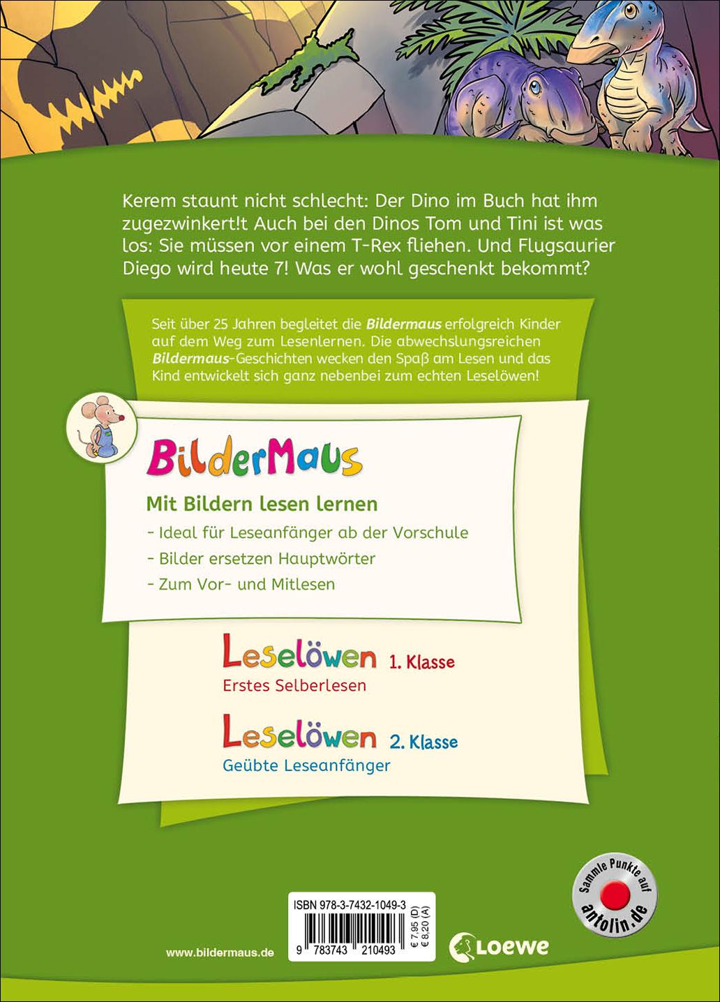 Rückseitencover Bildermaus - Dinosauriergeschichten