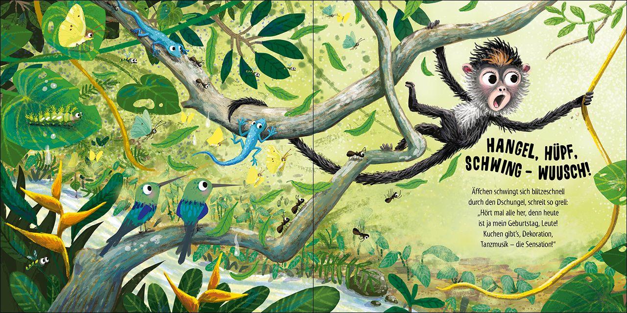 Beispielinhalt (Bild) Laaangsam, kleines Äffchen!