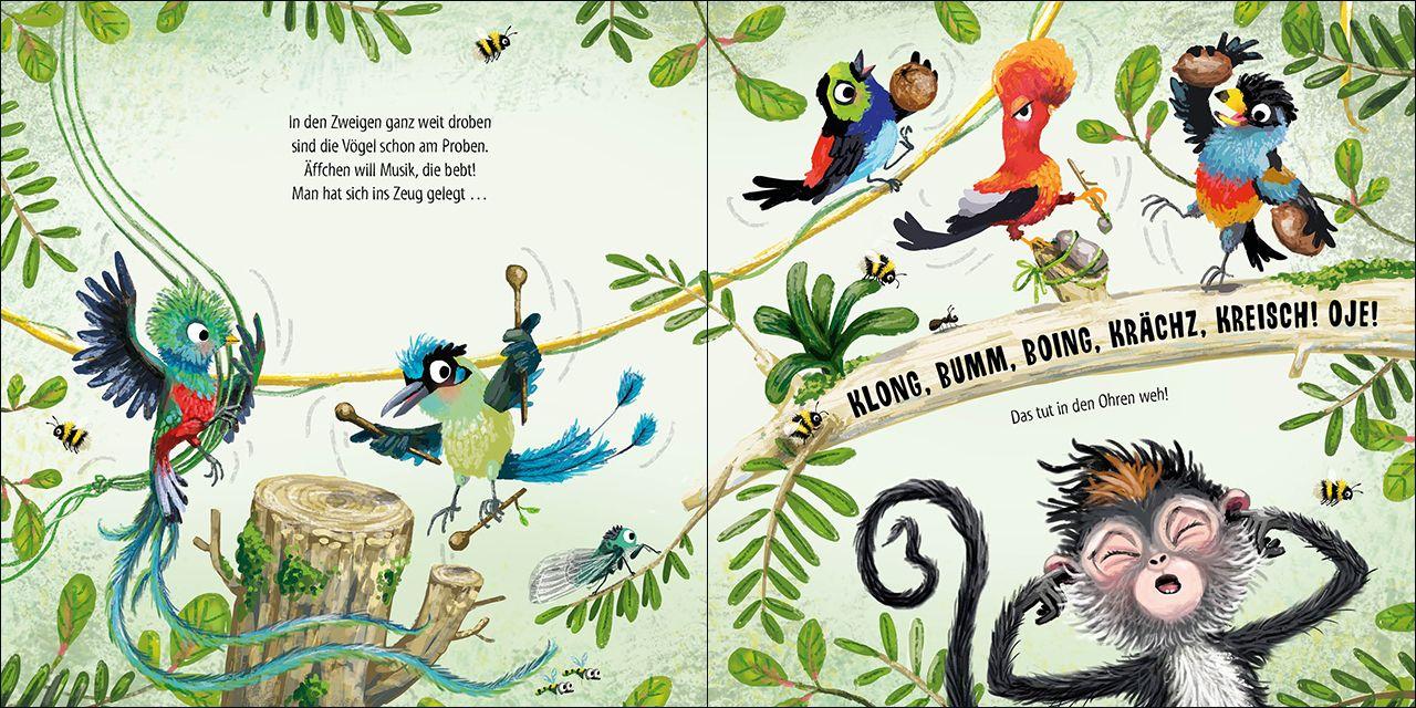 Beispielinhalt (Bild) Laaangsam, kleines Äffchen!