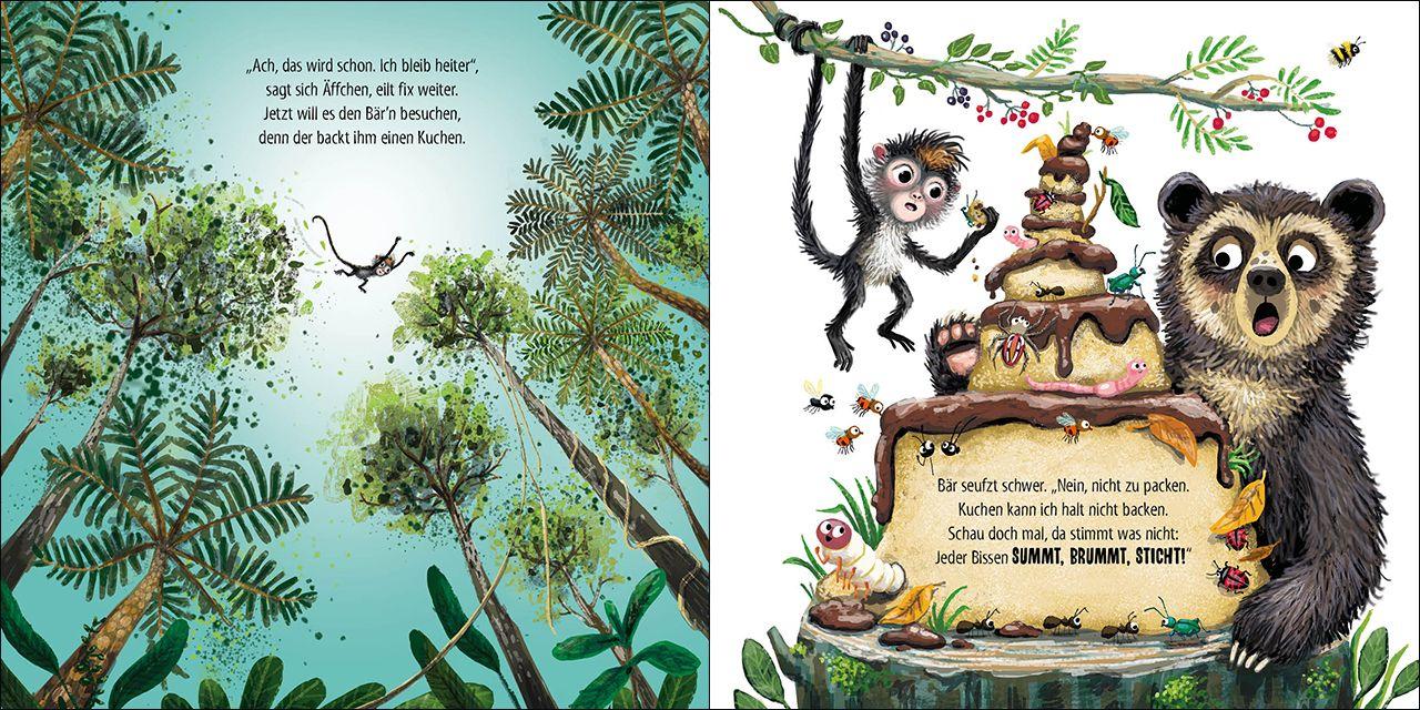 Beispielinhalt (Bild) Laaangsam, kleines Äffchen!