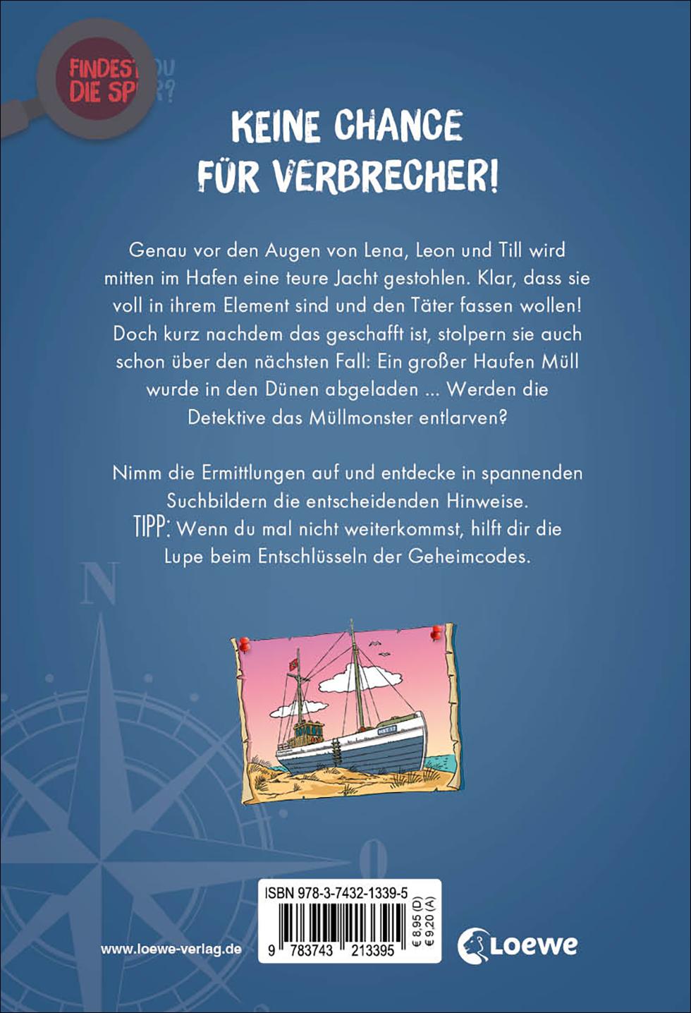 Rückseitencover Findest du die Spur? - Die gestohlene Jacht