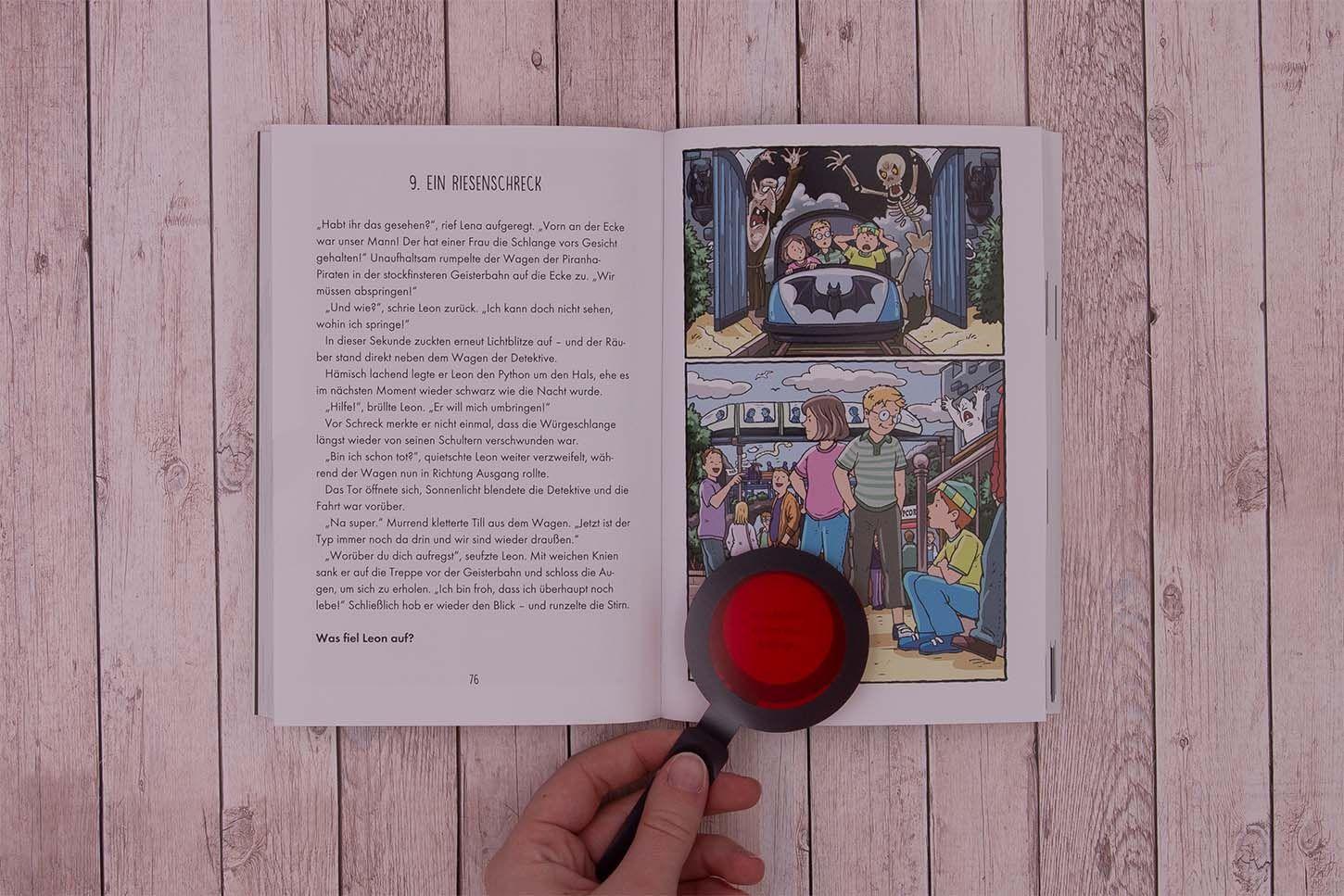 Beispielinhalt (Bild) Findest du die Spur? - Der große Brand