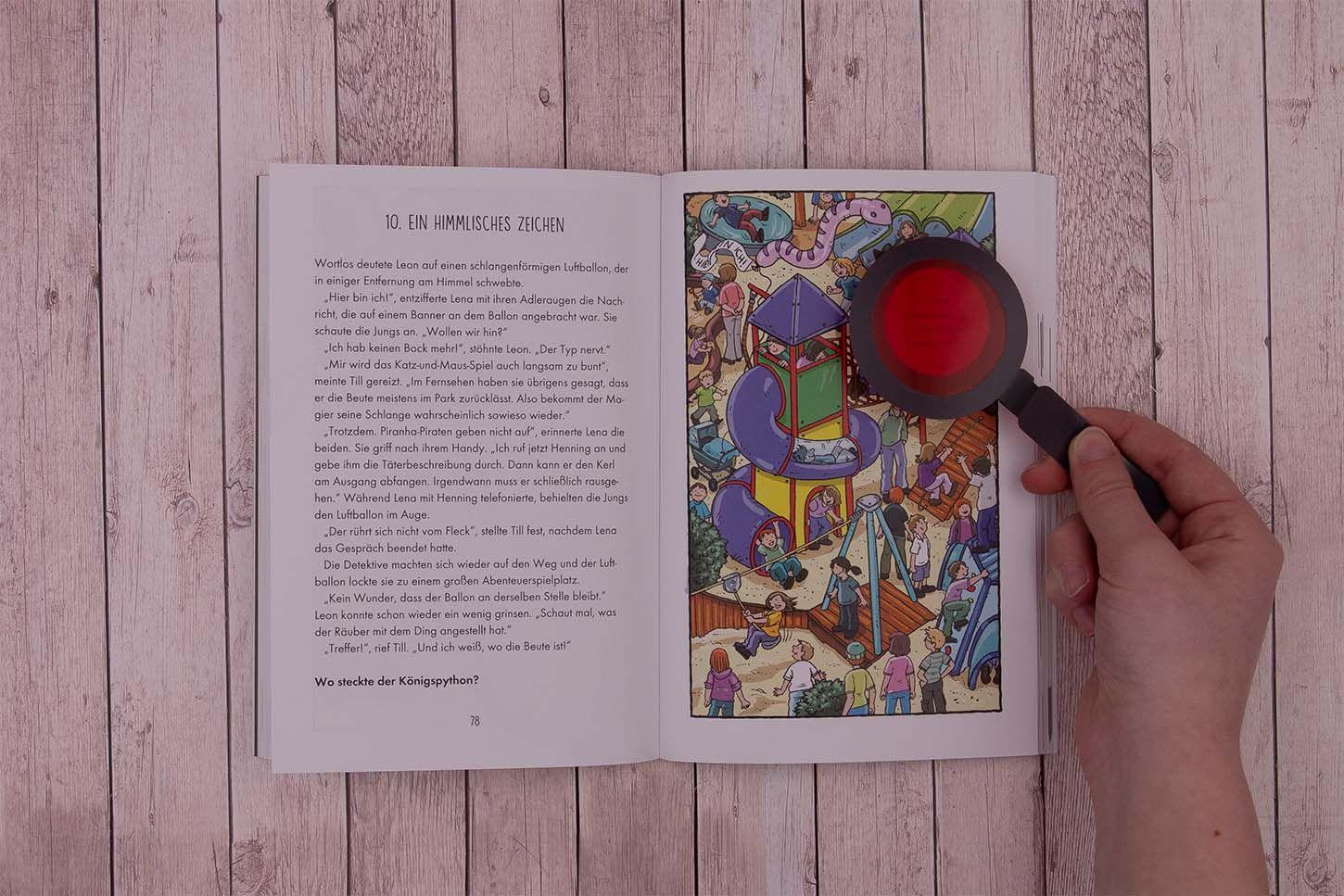 Beispielinhalt (Bild) Findest du die Spur? - Der große Brand