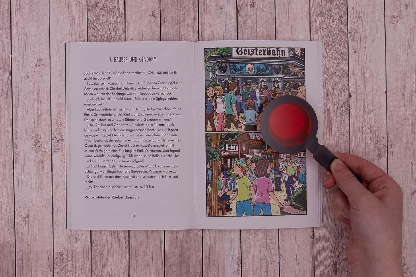 Beispielinhalt (Bild) Findest du die Spur? - Der große Brand