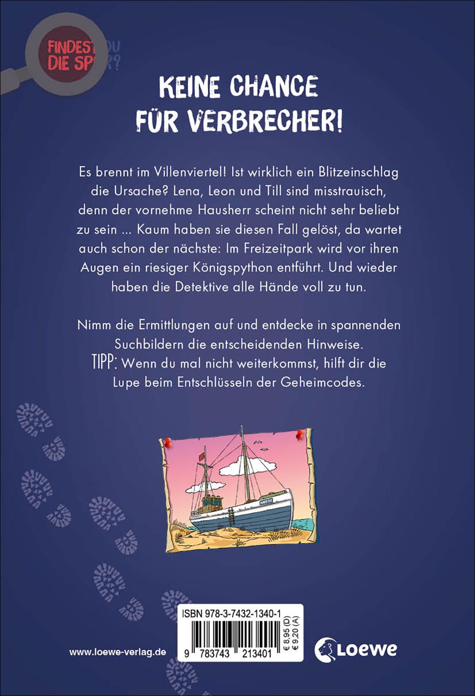 Rückseitencover Findest du die Spur? - Der große Brand