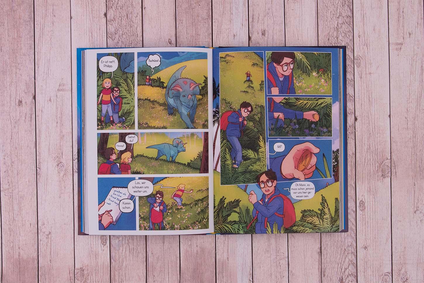 Beispielinhalt (Bild) Das magische Baumhaus (Comic-Buchreihe, Band 1) - Im Tal der Dinosaurier