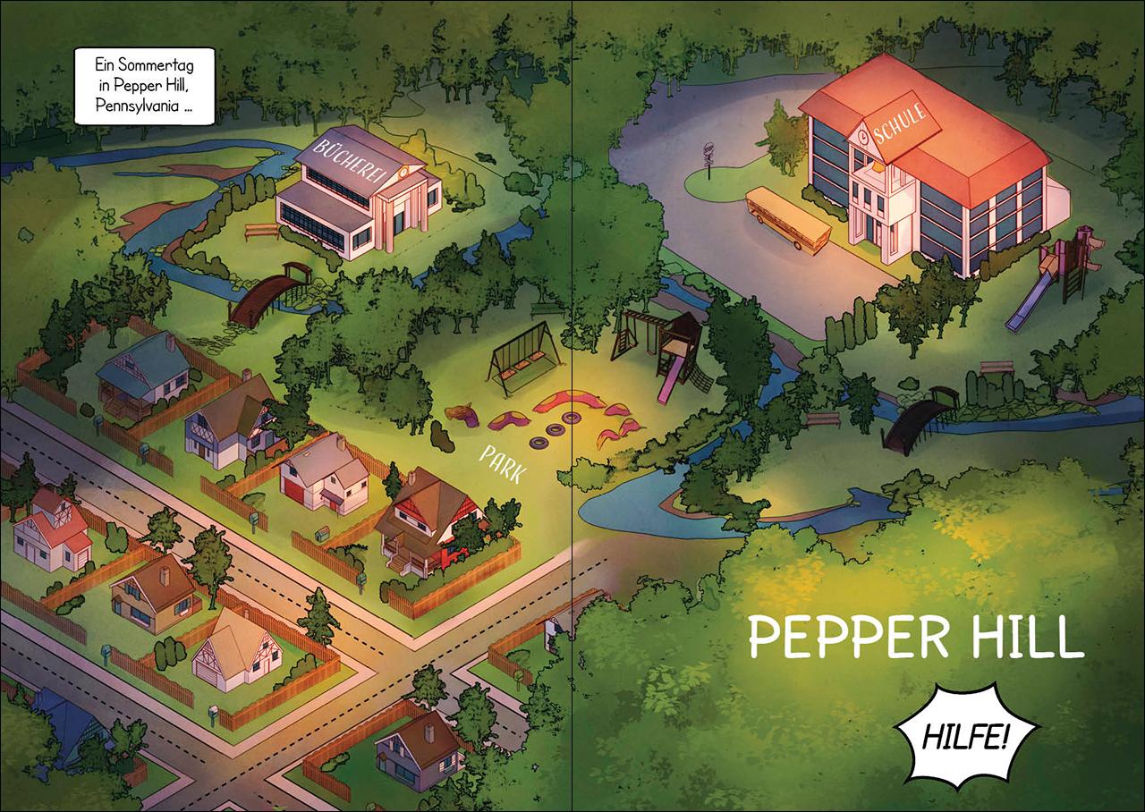 Beispielinhalt (Bild) Das magische Baumhaus (Comic-Buchreihe, Band 1) - Im Tal der Dinosaurier