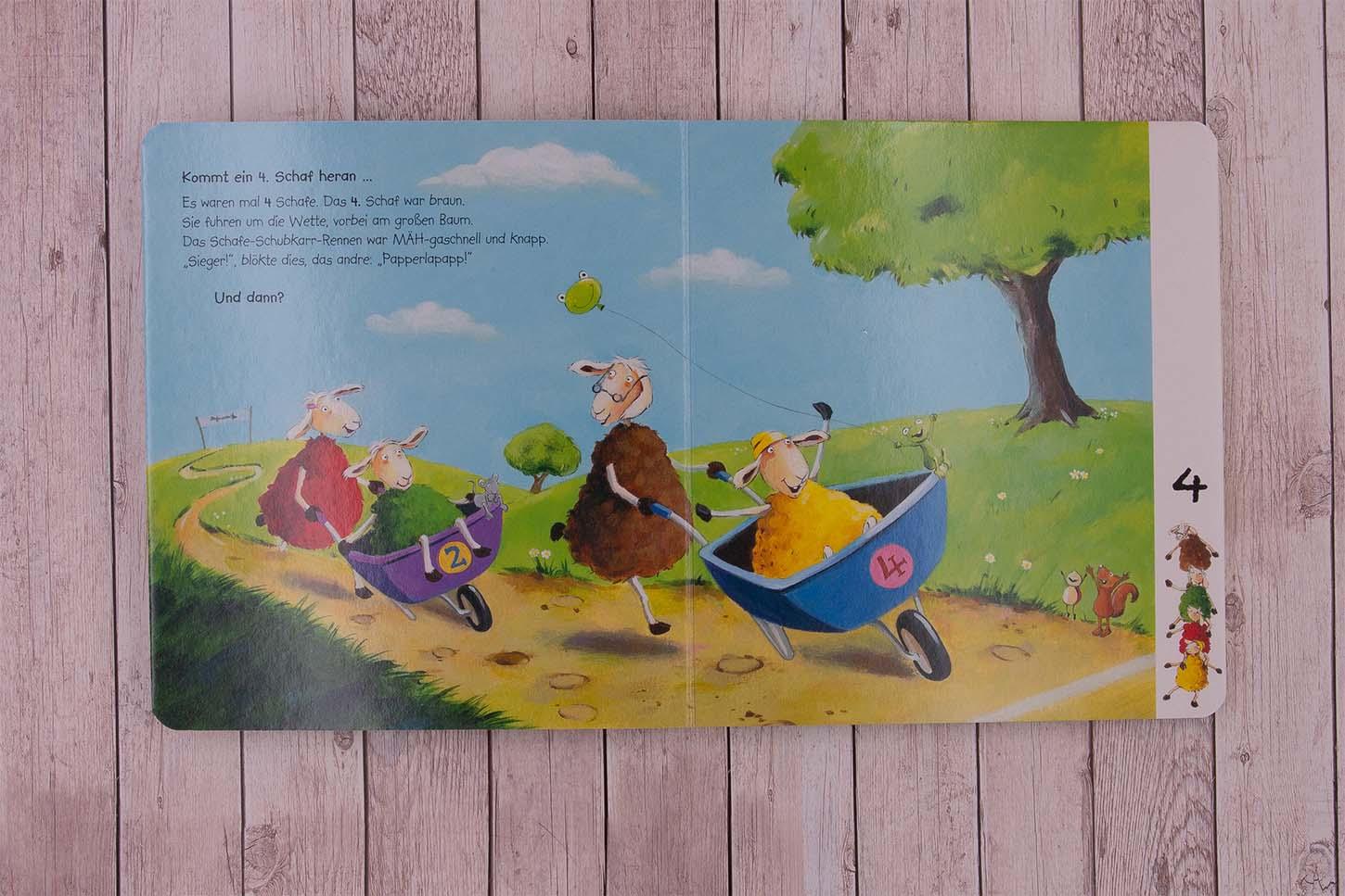 Beispielinhalt (Bild) 10 kleine Schafe