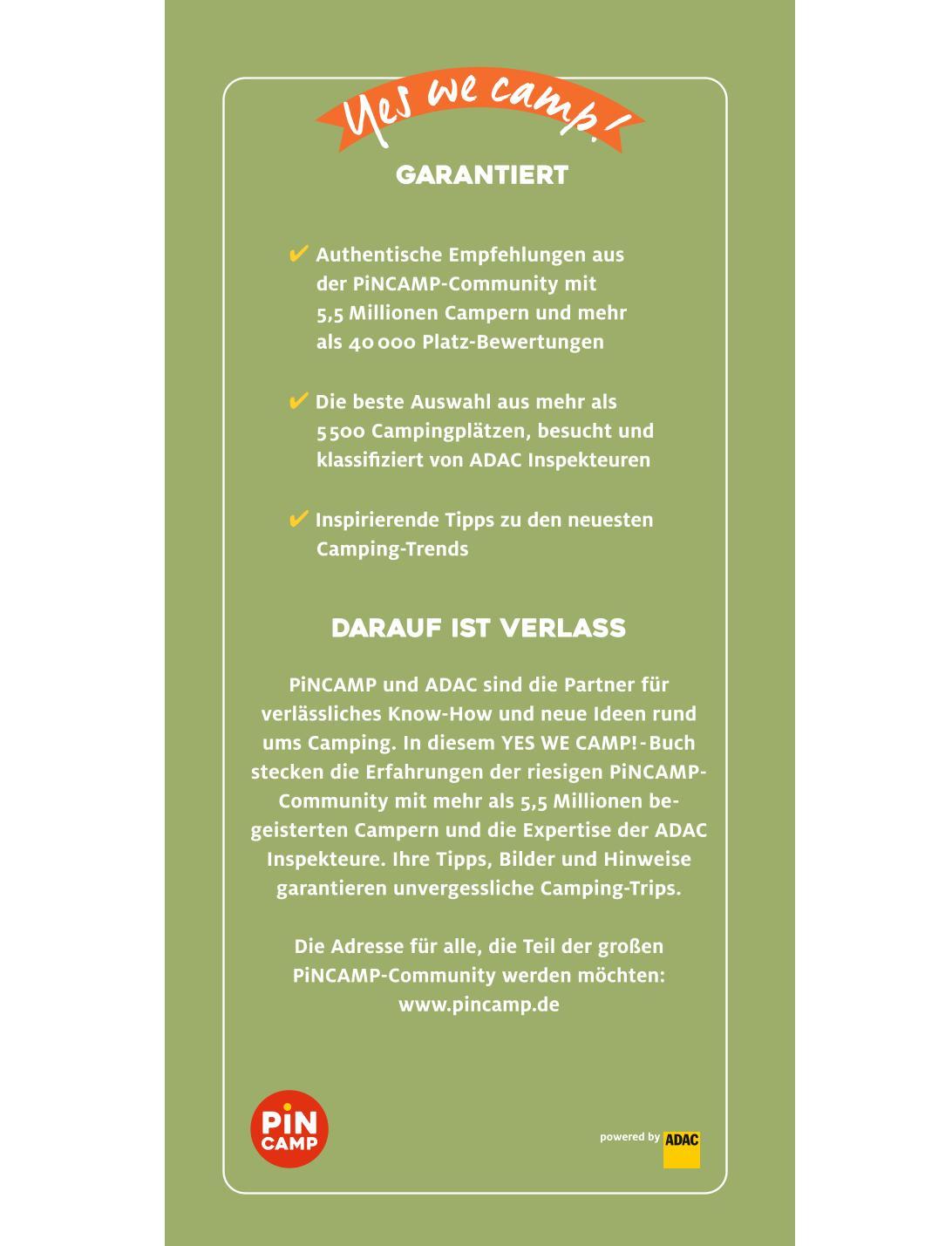 Beispielinhalt (Bild) Yes we camp! Secret Campsites