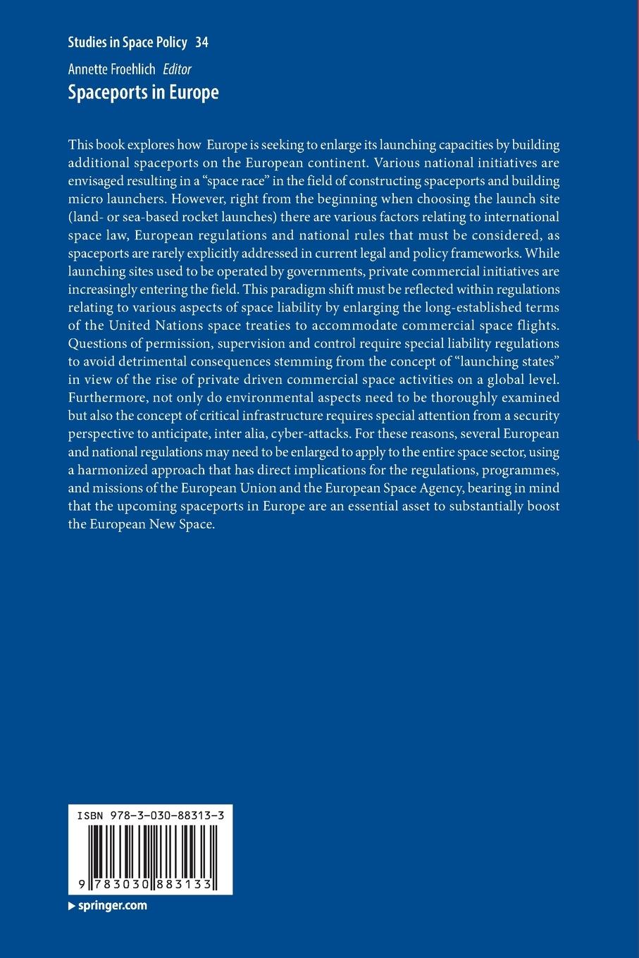 Rückseitencover Spaceports in Europe