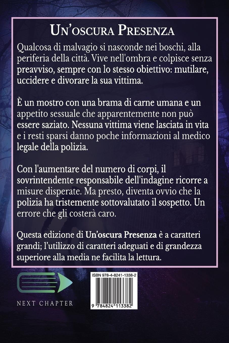 Rückseitencover Un'oscura Presenza