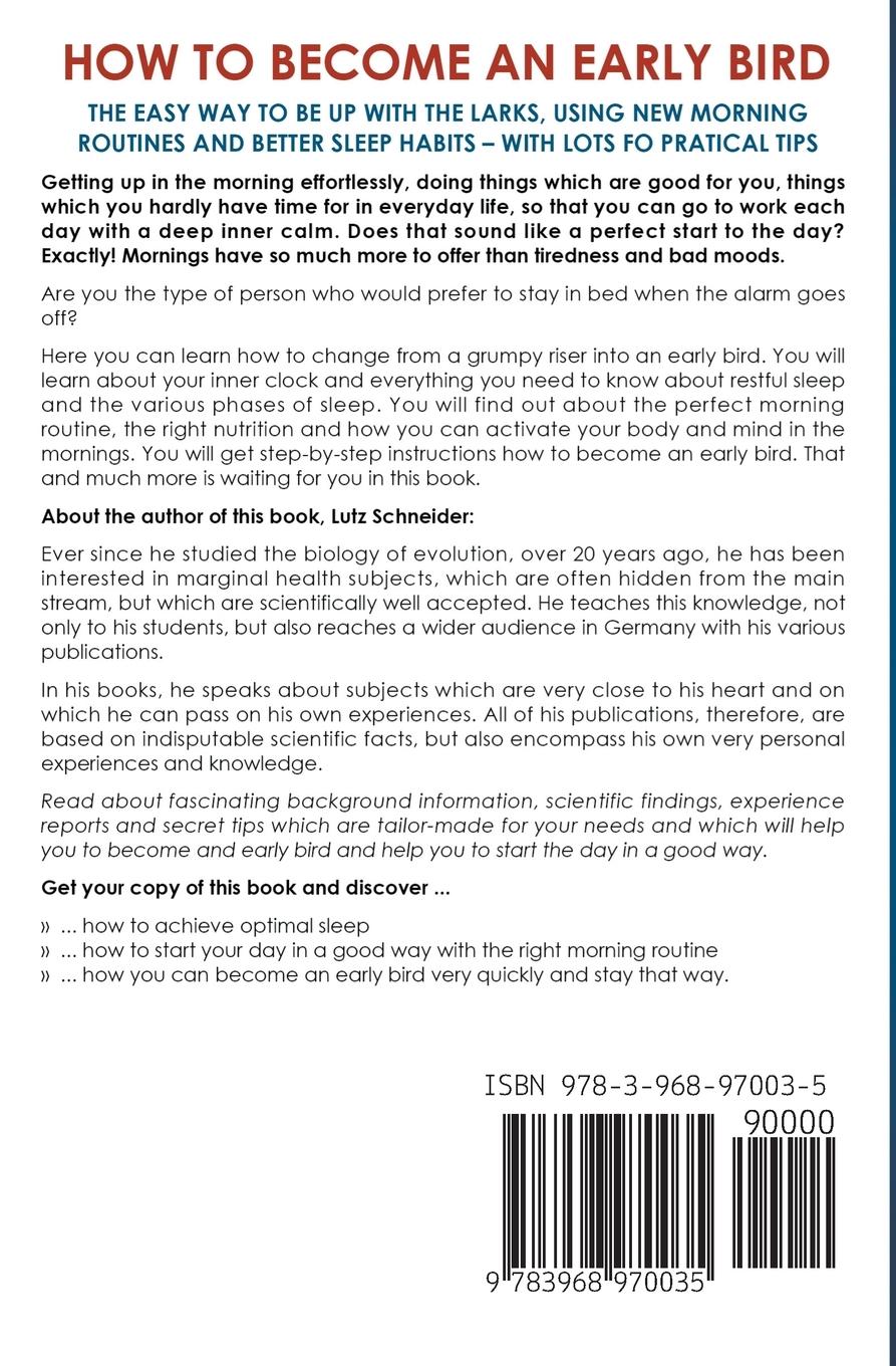 Rückseitencover How to Become an Early Bird
