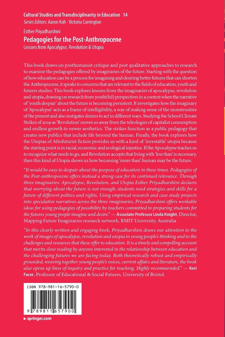 Rückseitencover Pedagogies for the Post-Anthropocene