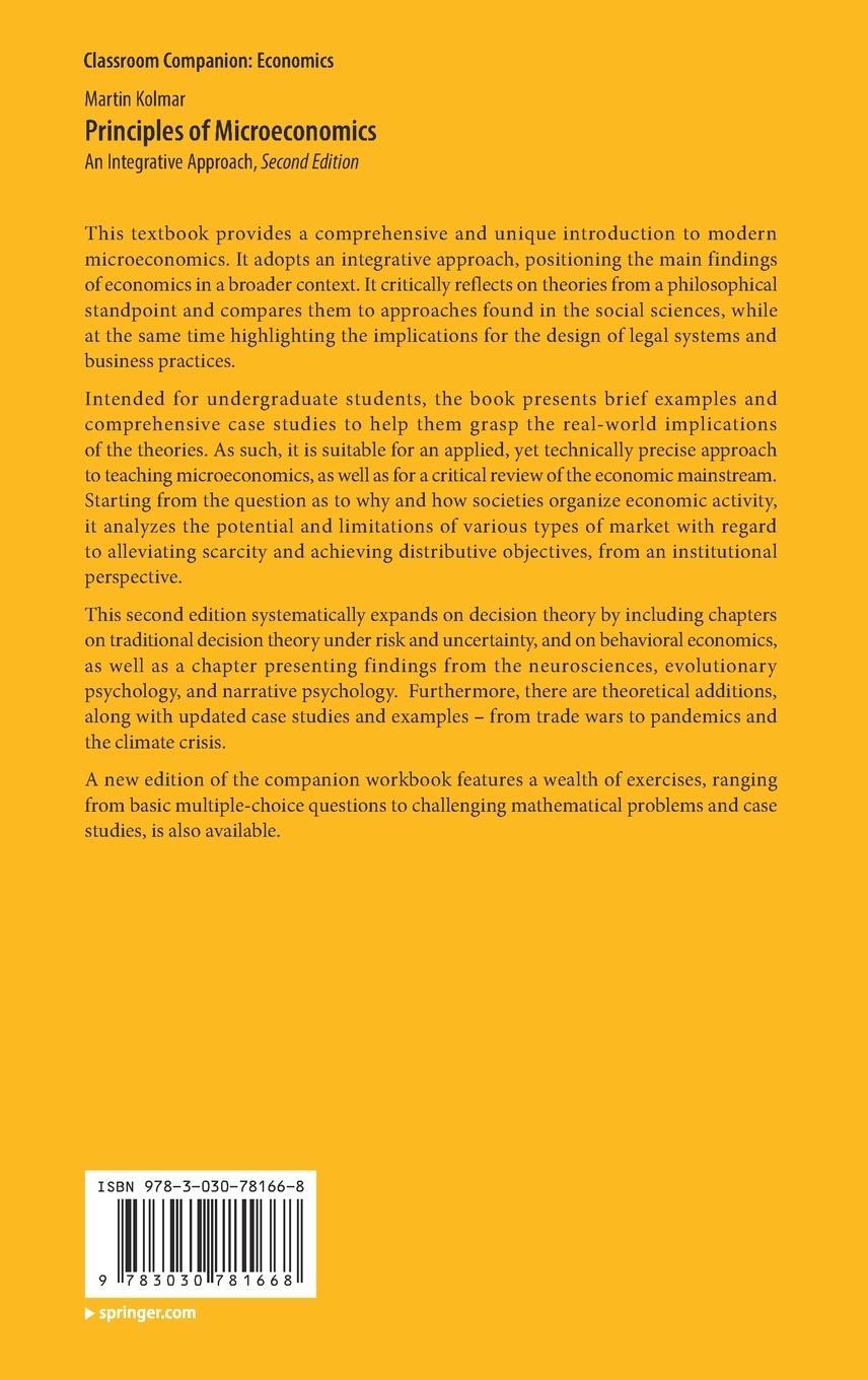Rückseitencover Principles of Microeconomics