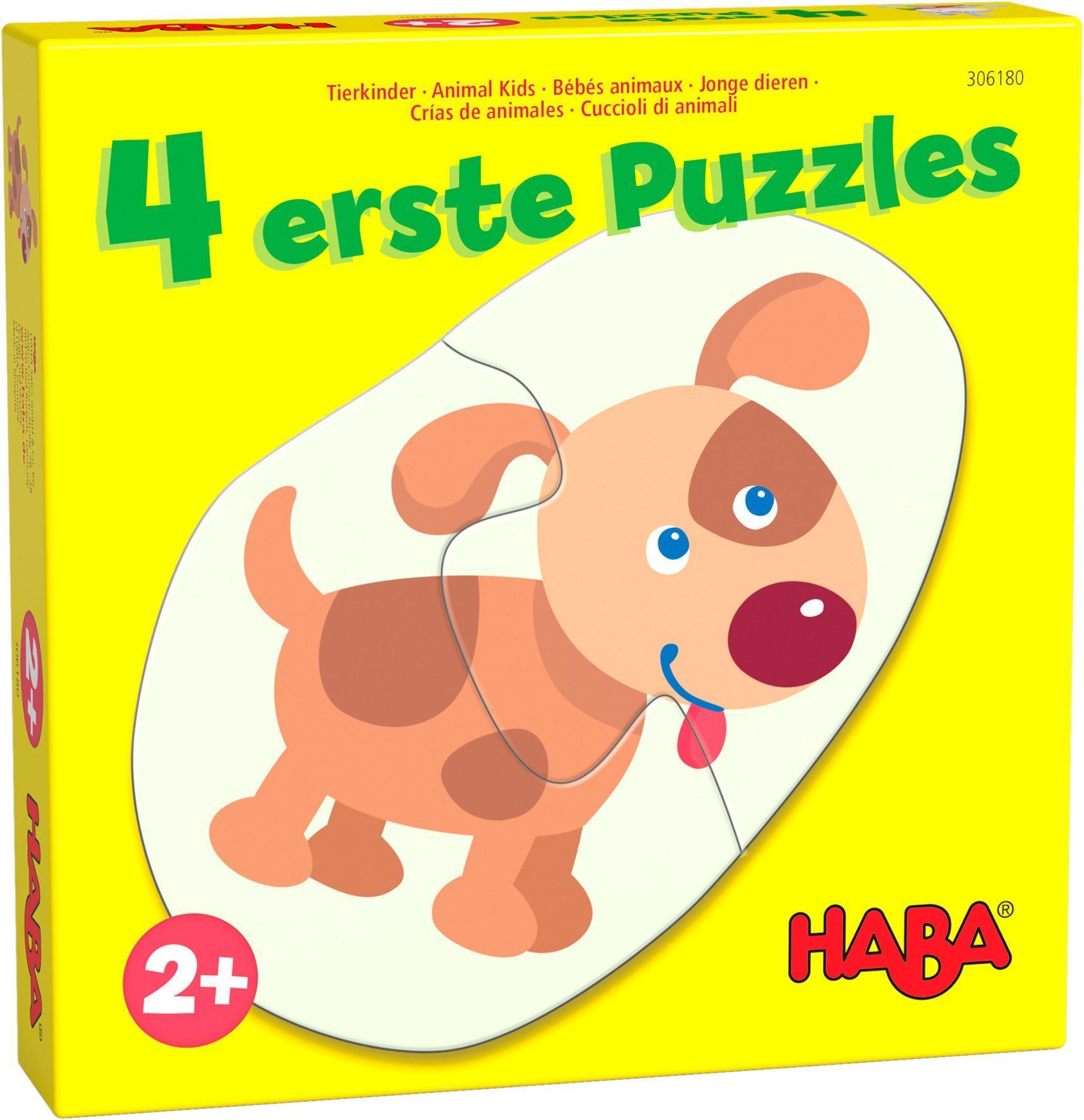 Vorderes Coverbild 4 erste Puzzles - Tierkinder
