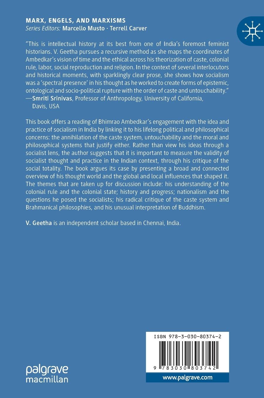 Rückseitencover Bhimrao Ramji Ambedkar and the Question of Socialism in India