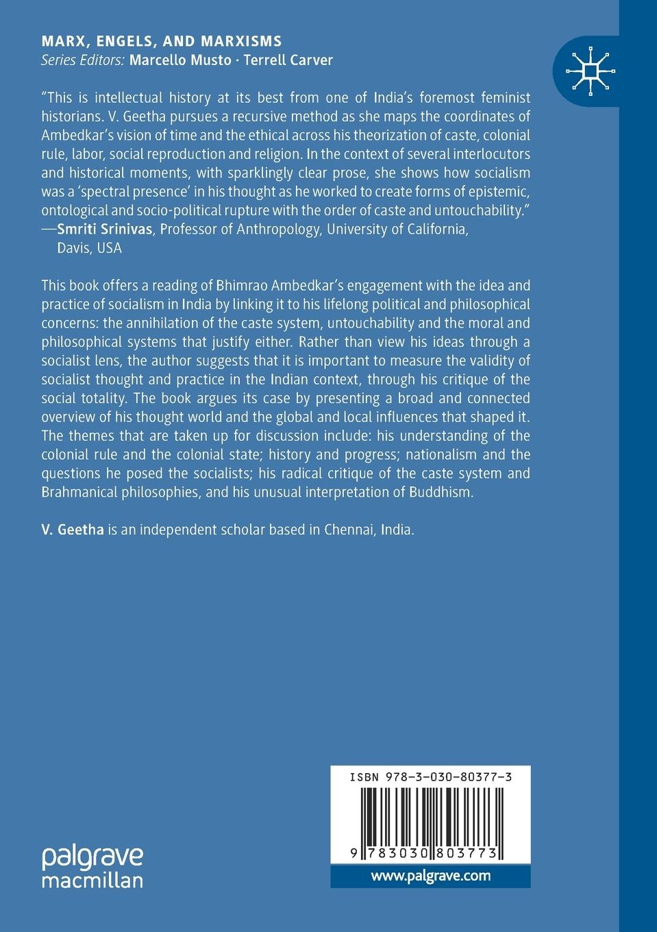 Rückseitencover Bhimrao Ramji Ambedkar and the Question of Socialism in India