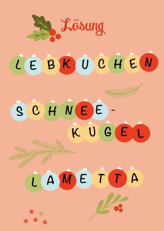 Beispielinhalt (Bild) Rätseladventskalender to go 5