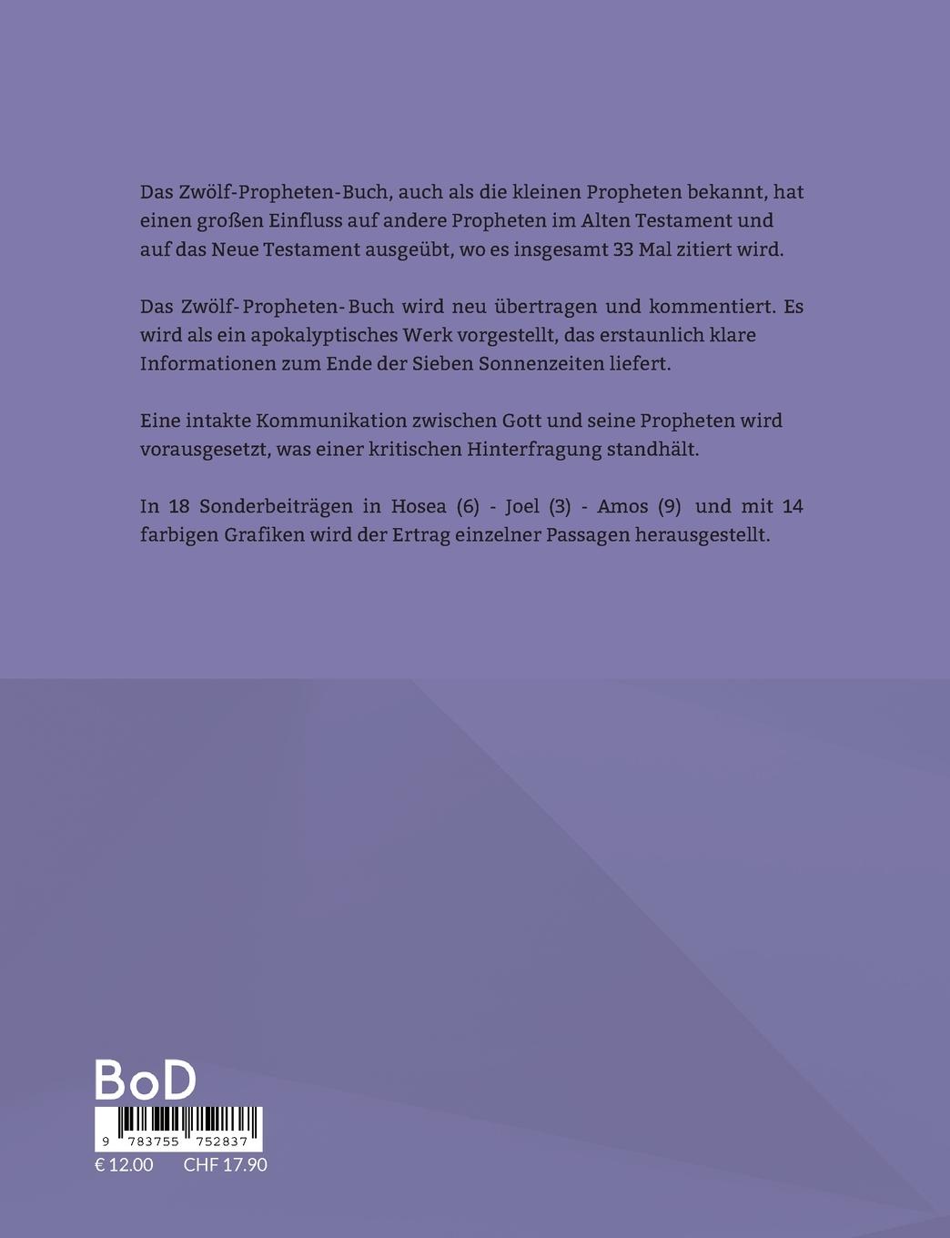 Rückseitencover Das Zwölf-Propheten-Buch 1-3