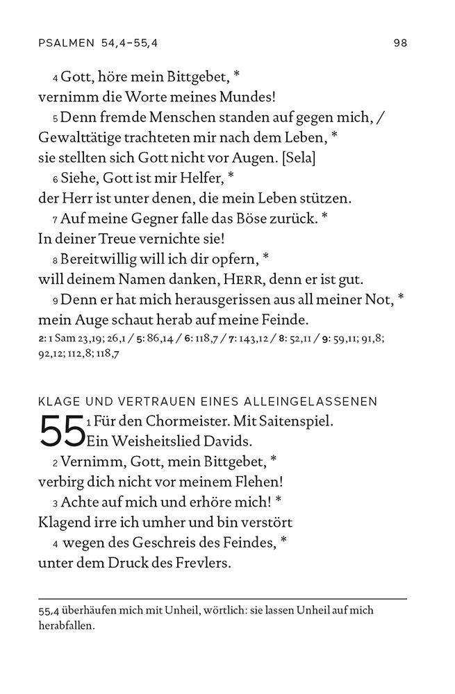 Beispielinhalt (Bild) Die Psalmen