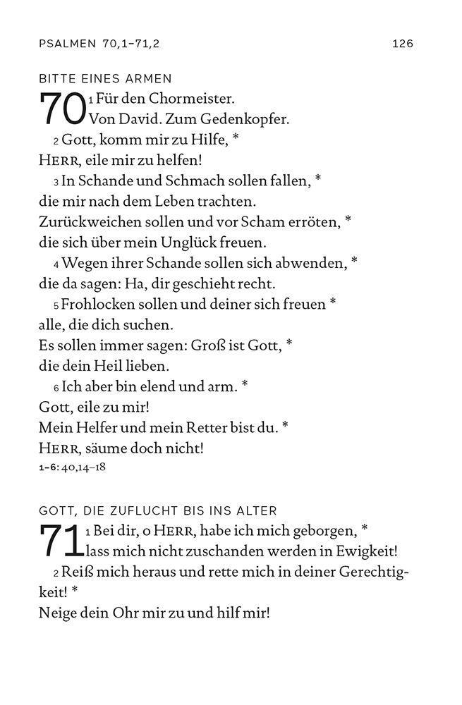 Beispielinhalt (Bild) Die Psalmen