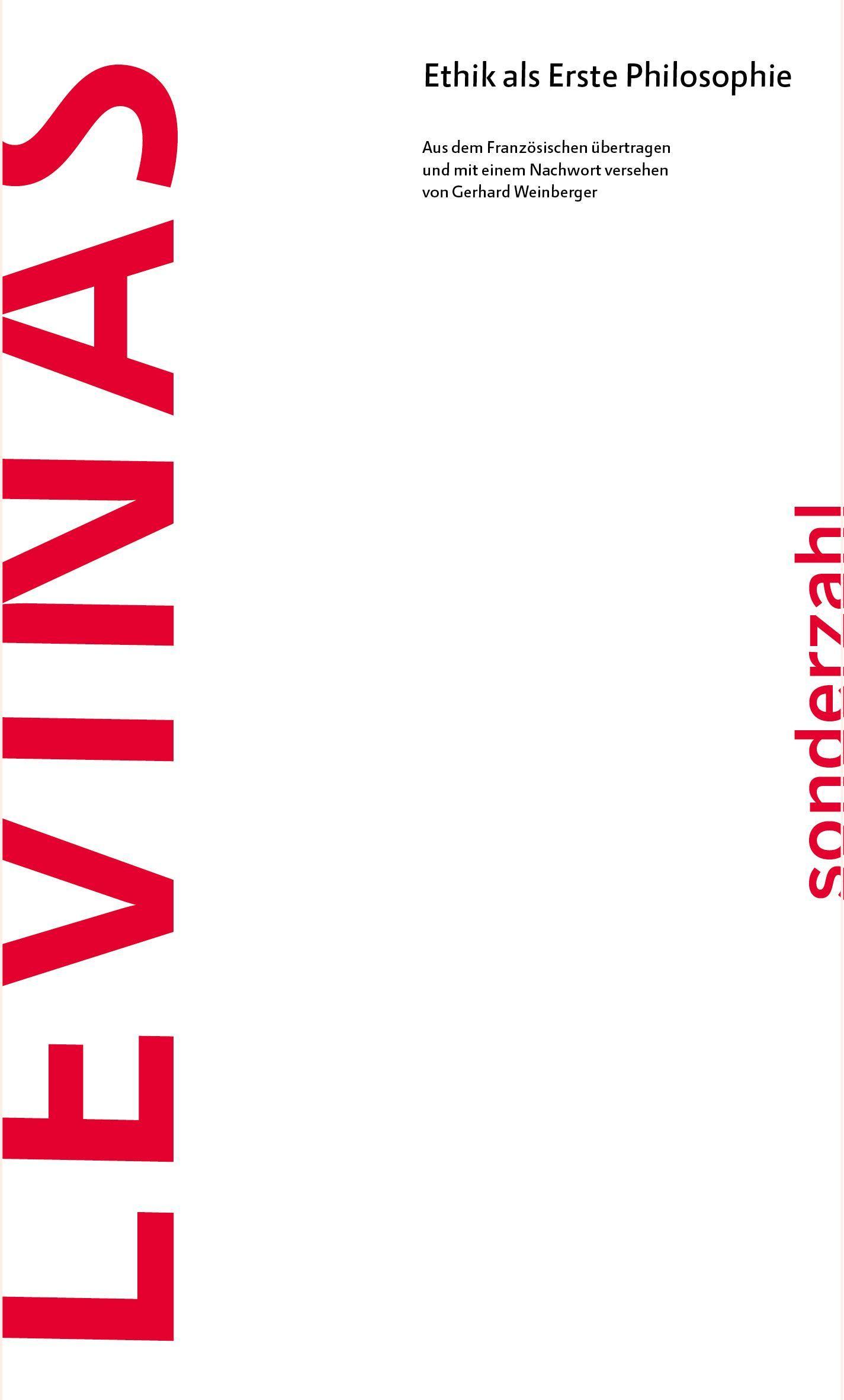 Vorderes Coverbild Ethik als Erste Philosophie