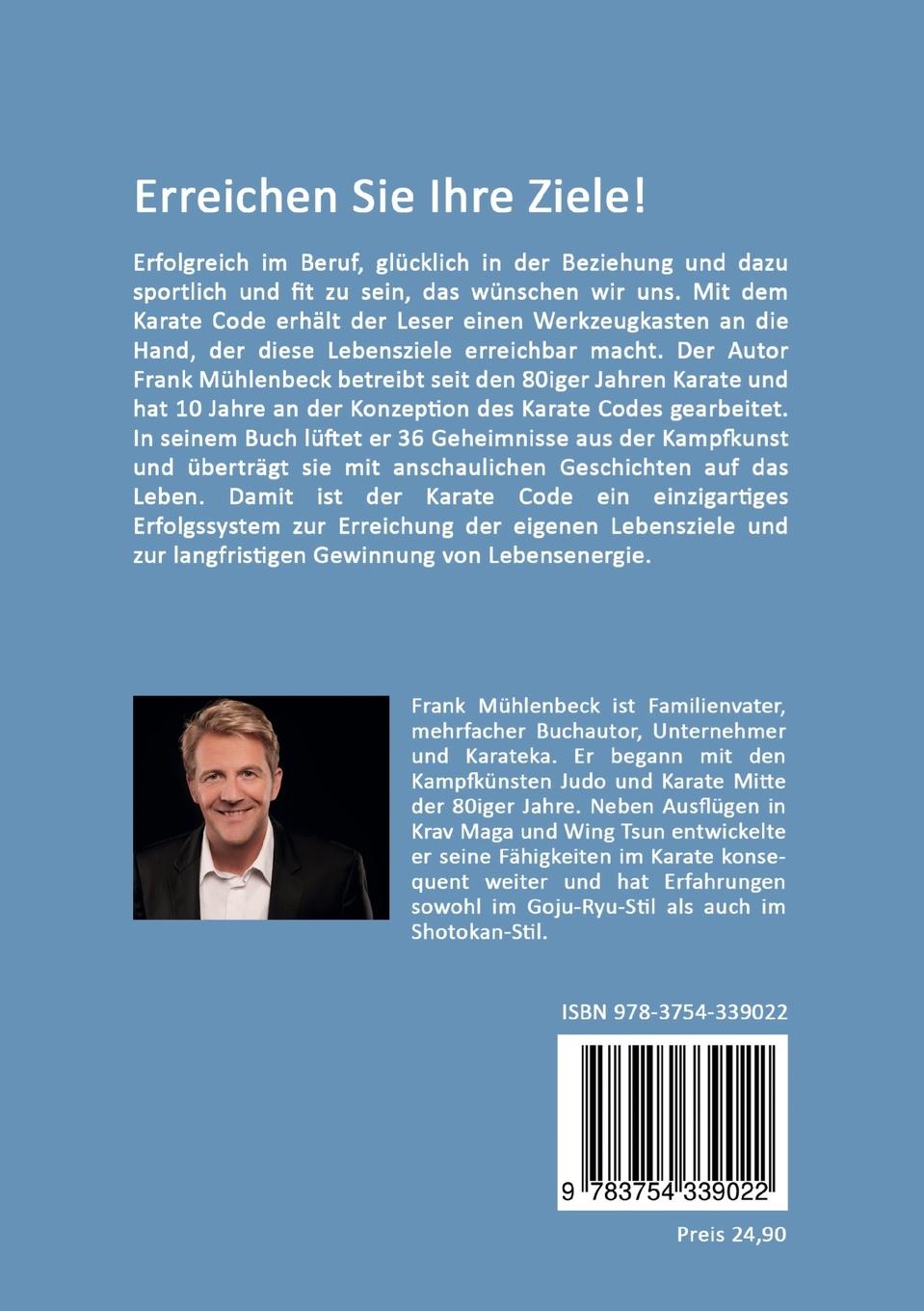 Rückseitencover Der Karate Code - Erfolg mit System