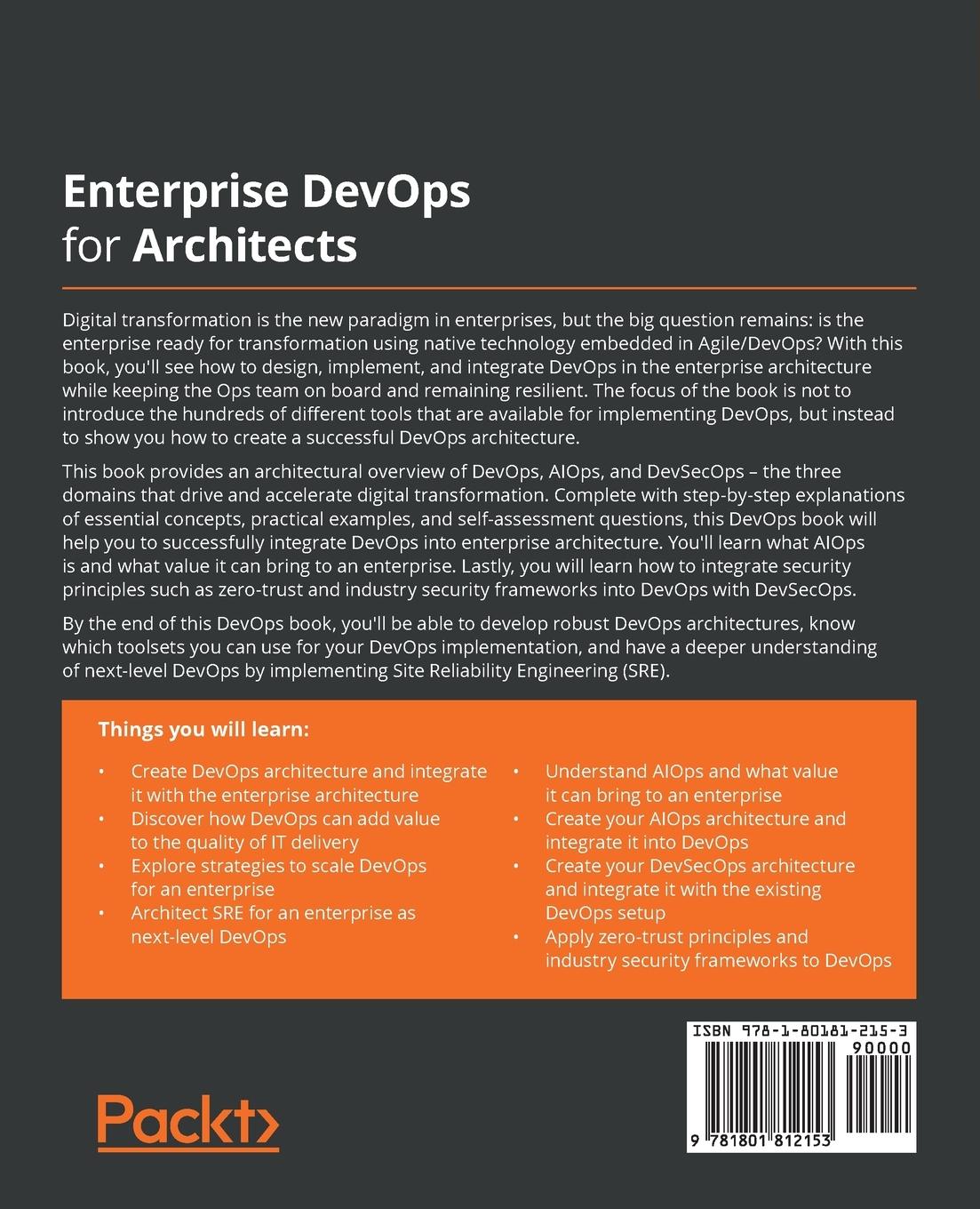 Rückseitencover Enterprise DevOps for Architects