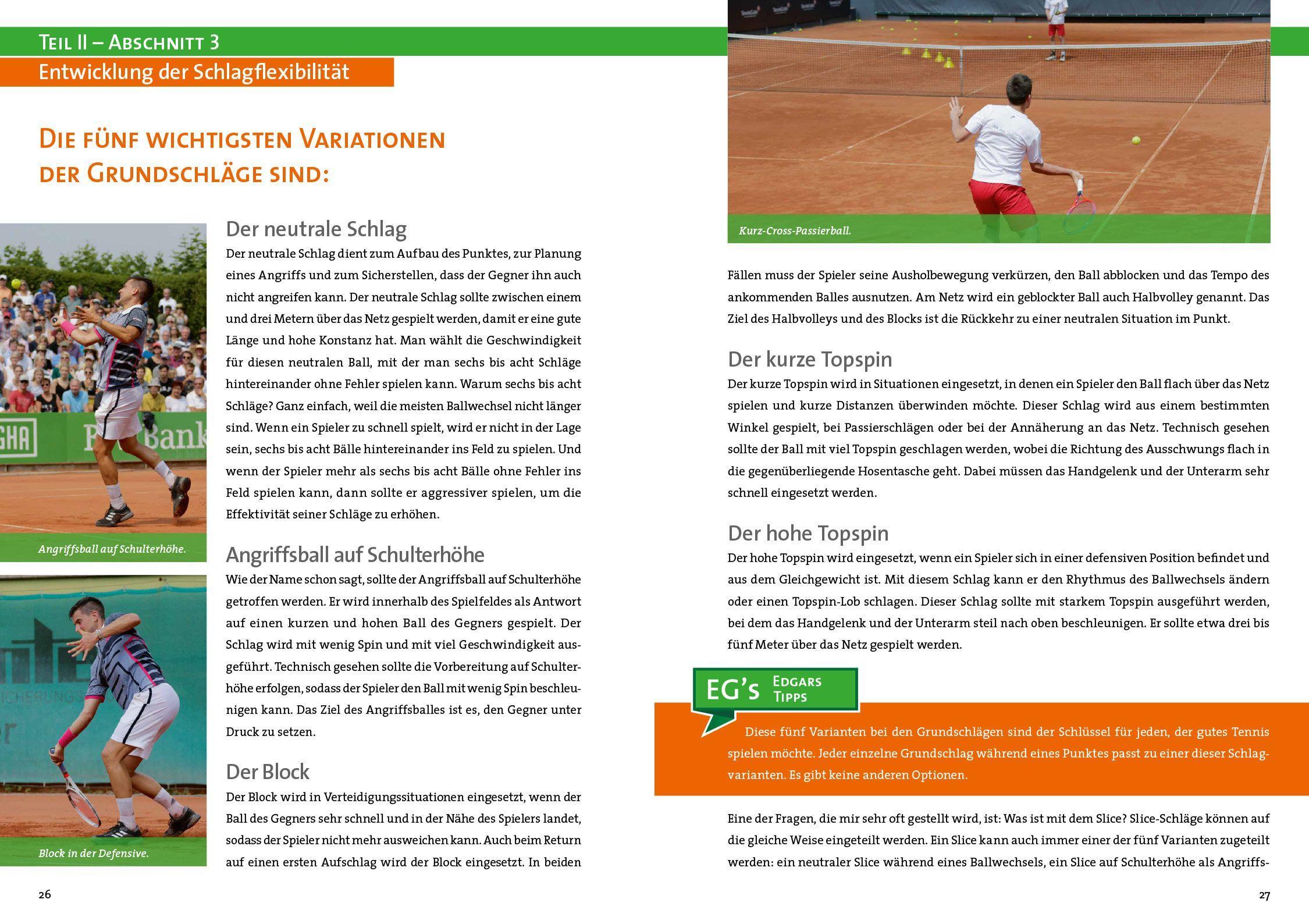 Beispielinhalt (Bild) Entwicklung von leistungsorientierten Tennisspielern