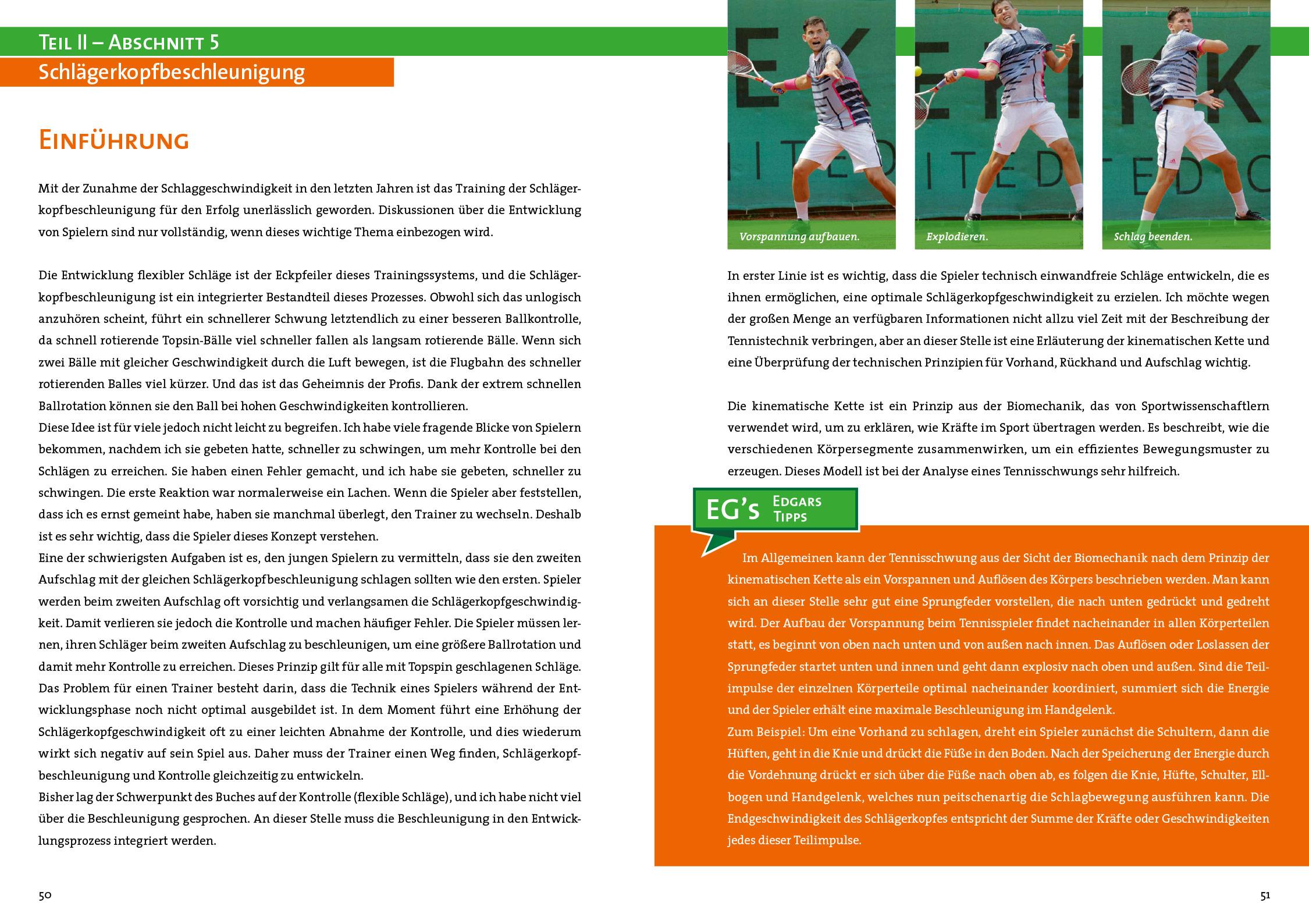 Beispielinhalt (Bild) Entwicklung von leistungsorientierten Tennisspielern