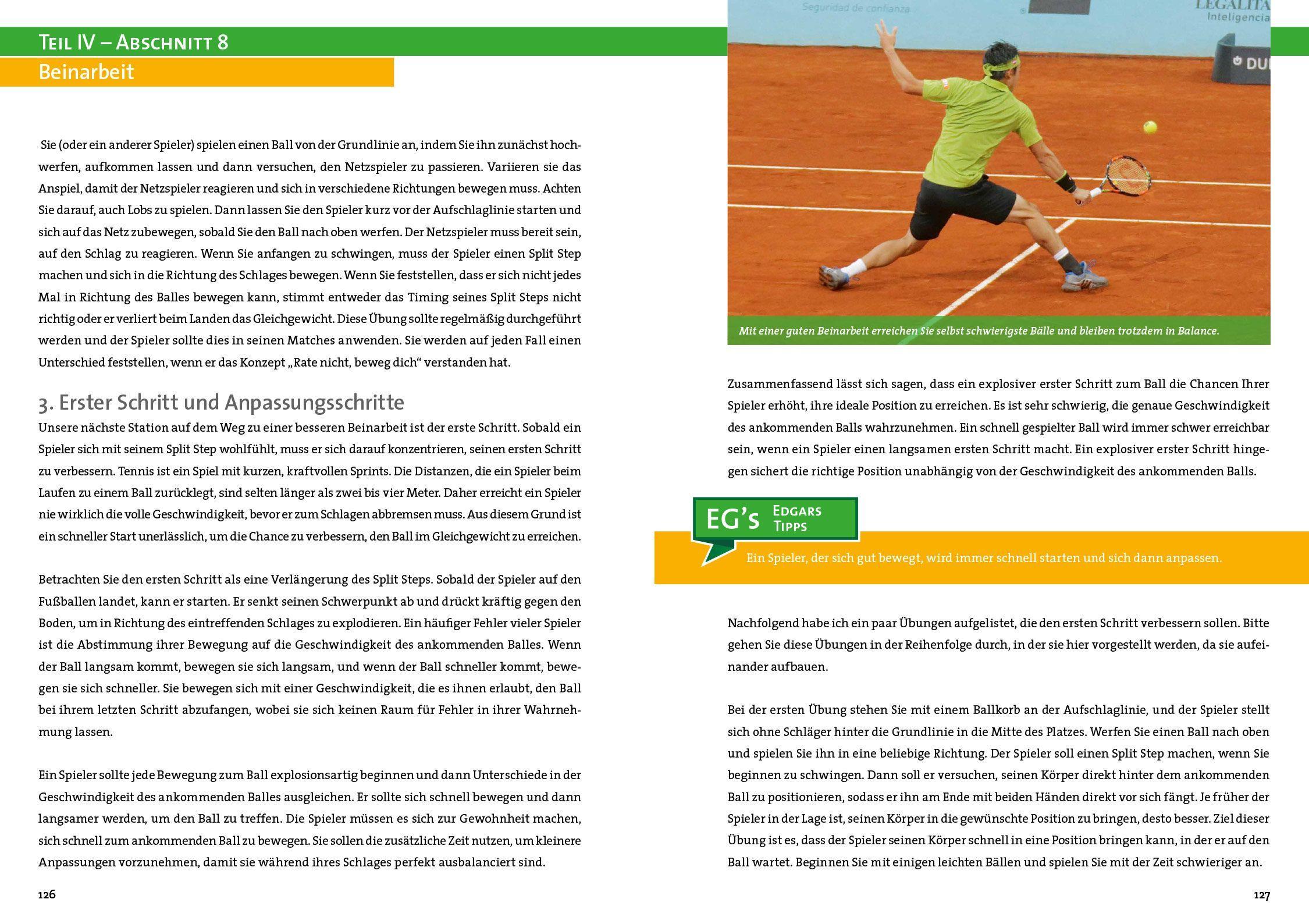 Beispielinhalt (Bild) Entwicklung von leistungsorientierten Tennisspielern