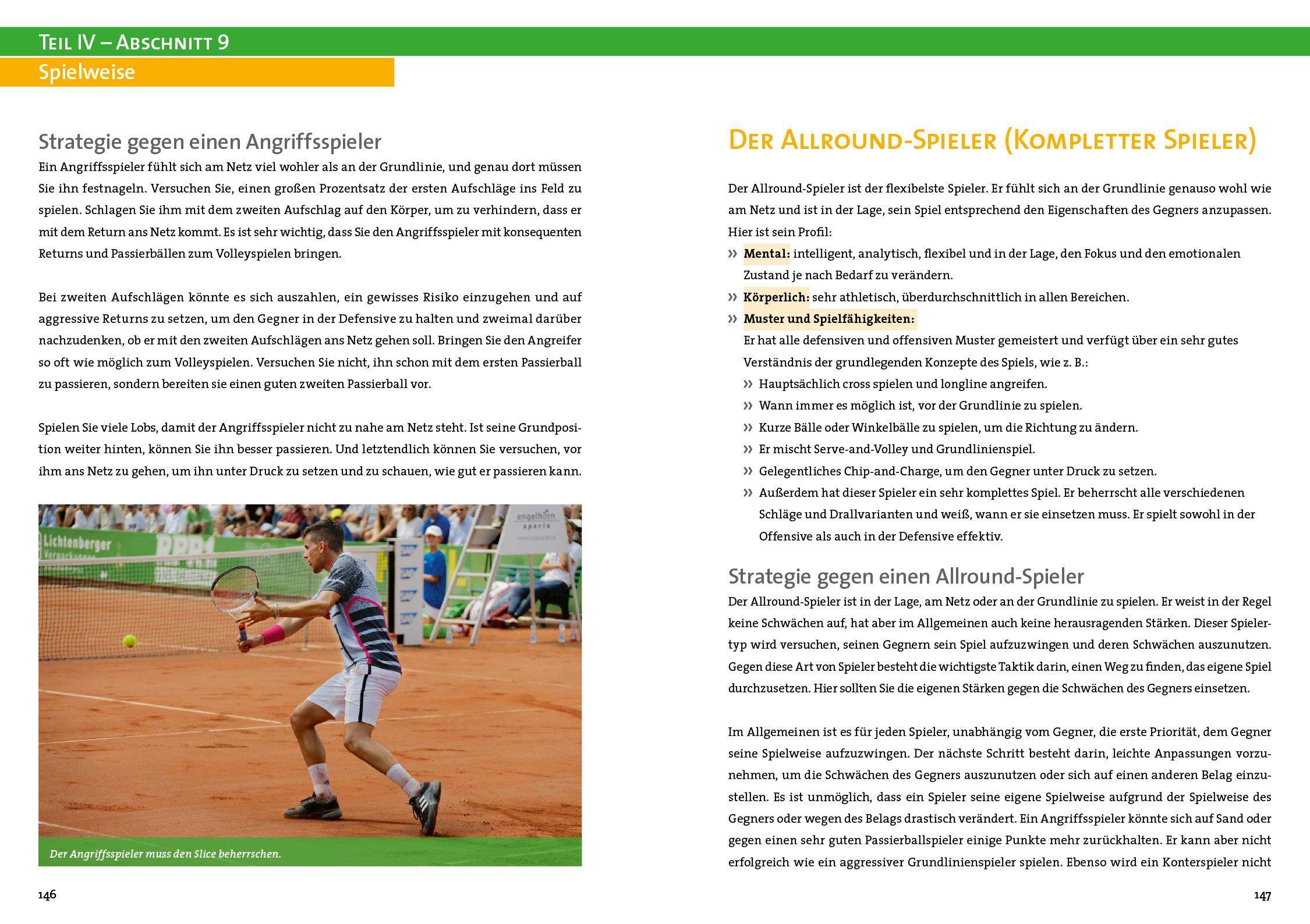 Beispielinhalt (Bild) Entwicklung von leistungsorientierten Tennisspielern