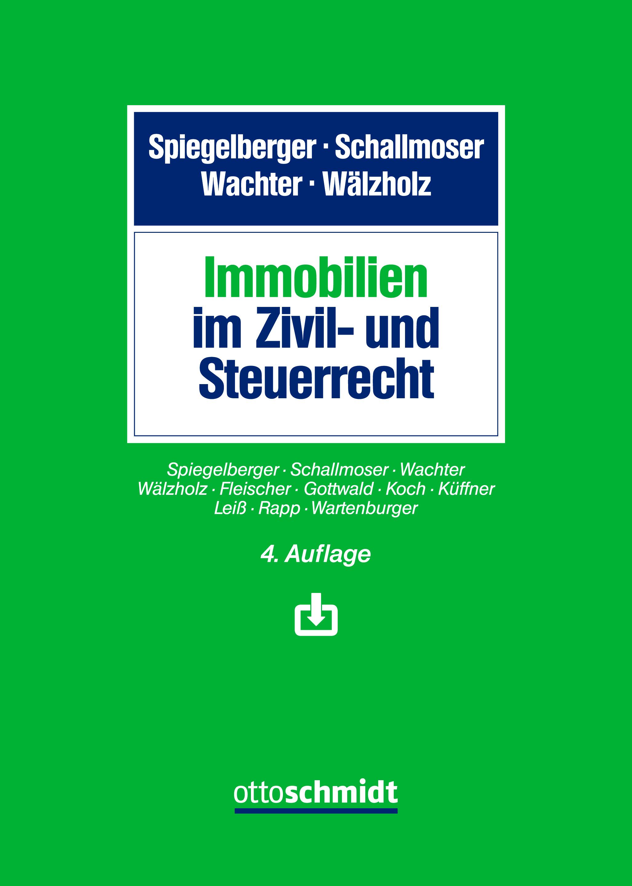 Vorderes Coverbild Immobilien im Zivil- und Steuerrecht