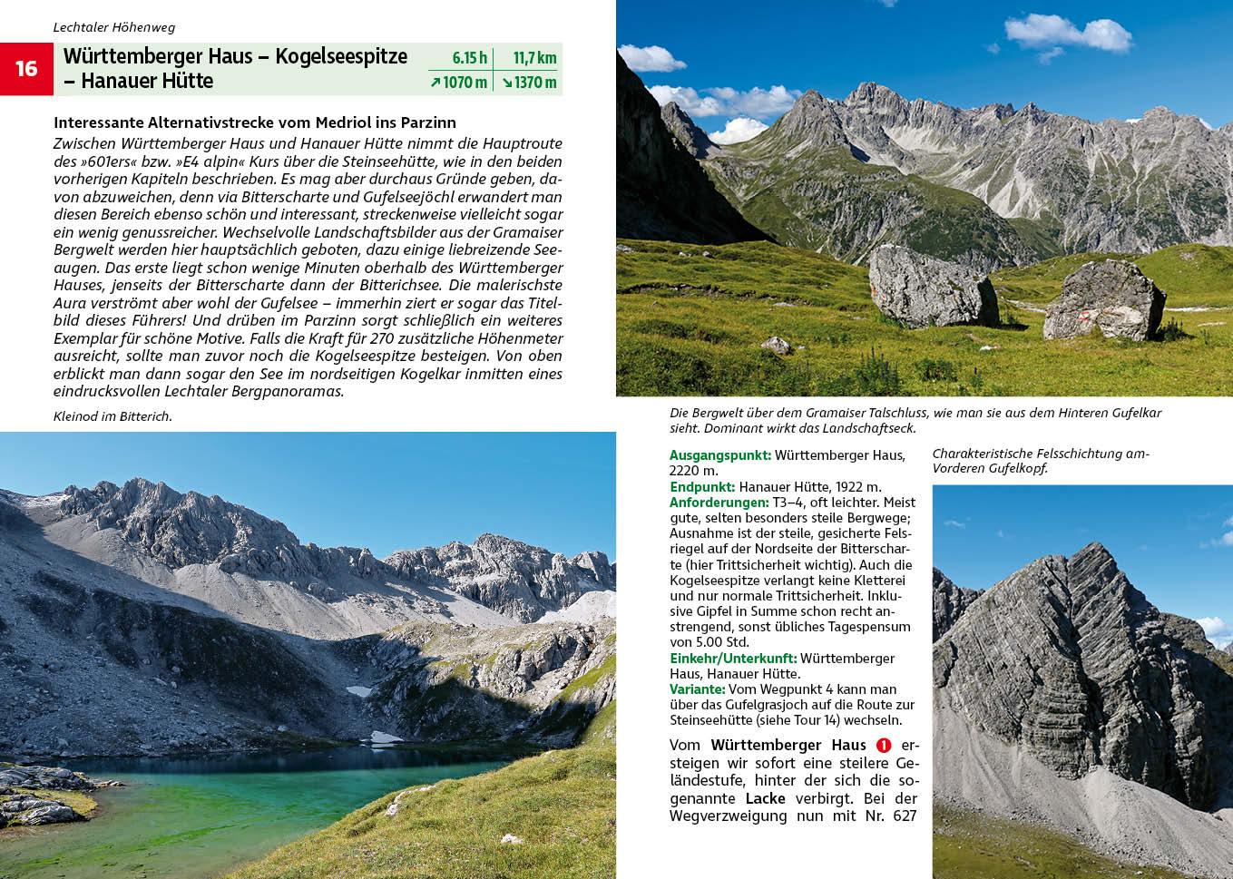 Beispielinhalt (Bild) Lechtaler Höhenweg und Verwall-Runde
