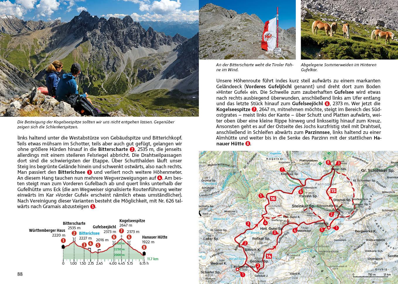 Beispielinhalt (Bild) Lechtaler Höhenweg und Verwall-Runde