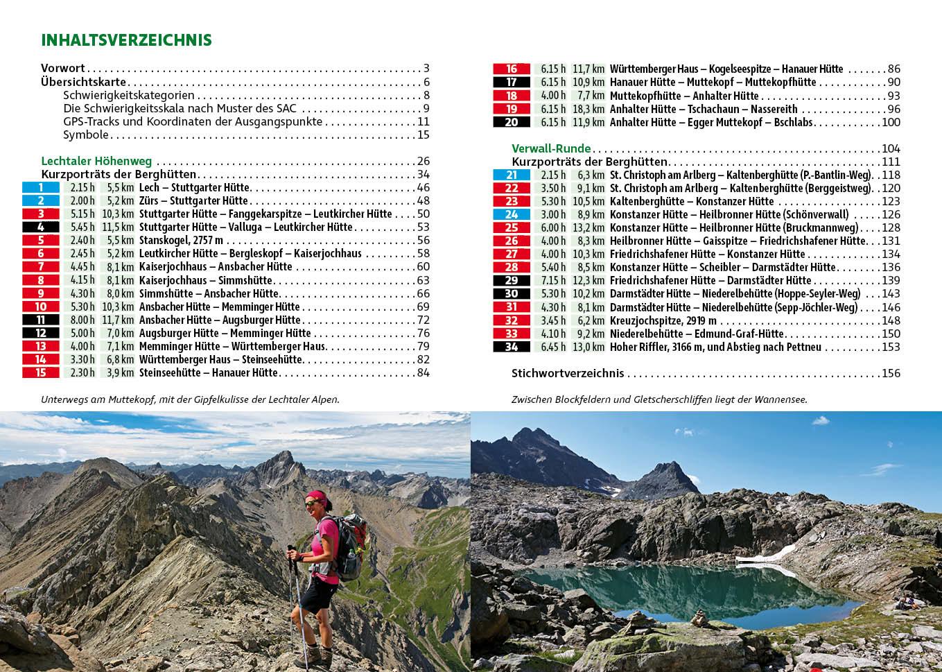 Beispielinhalt (Bild) Lechtaler Höhenweg und Verwall-Runde