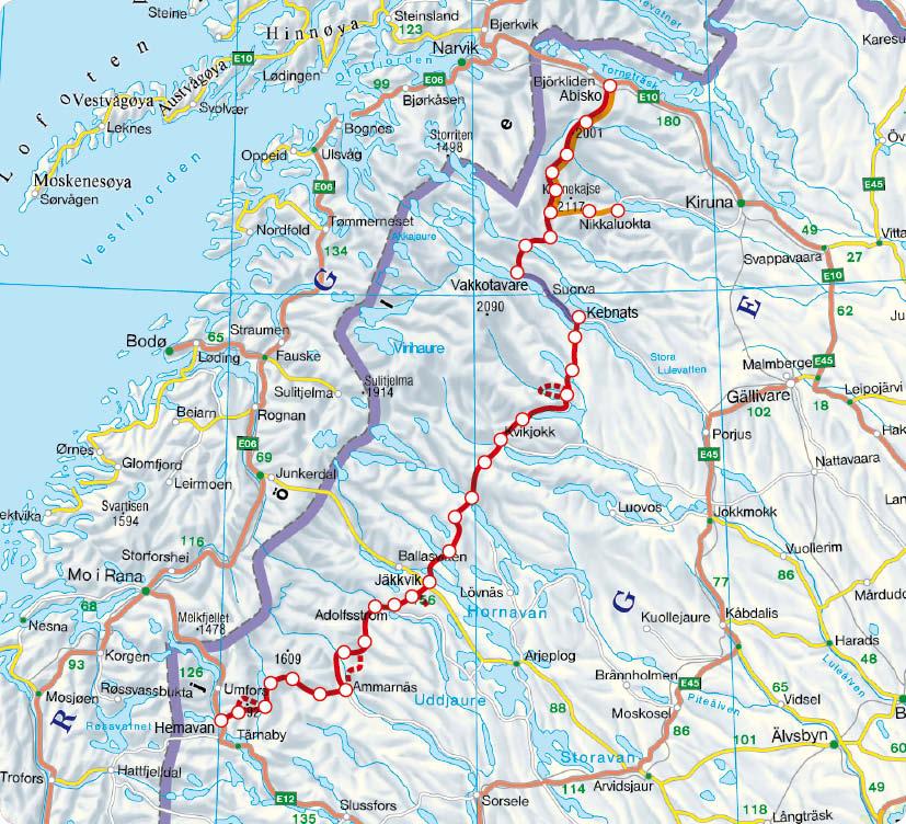 Beispielinhalt (Bild) Schweden: Kungsleden