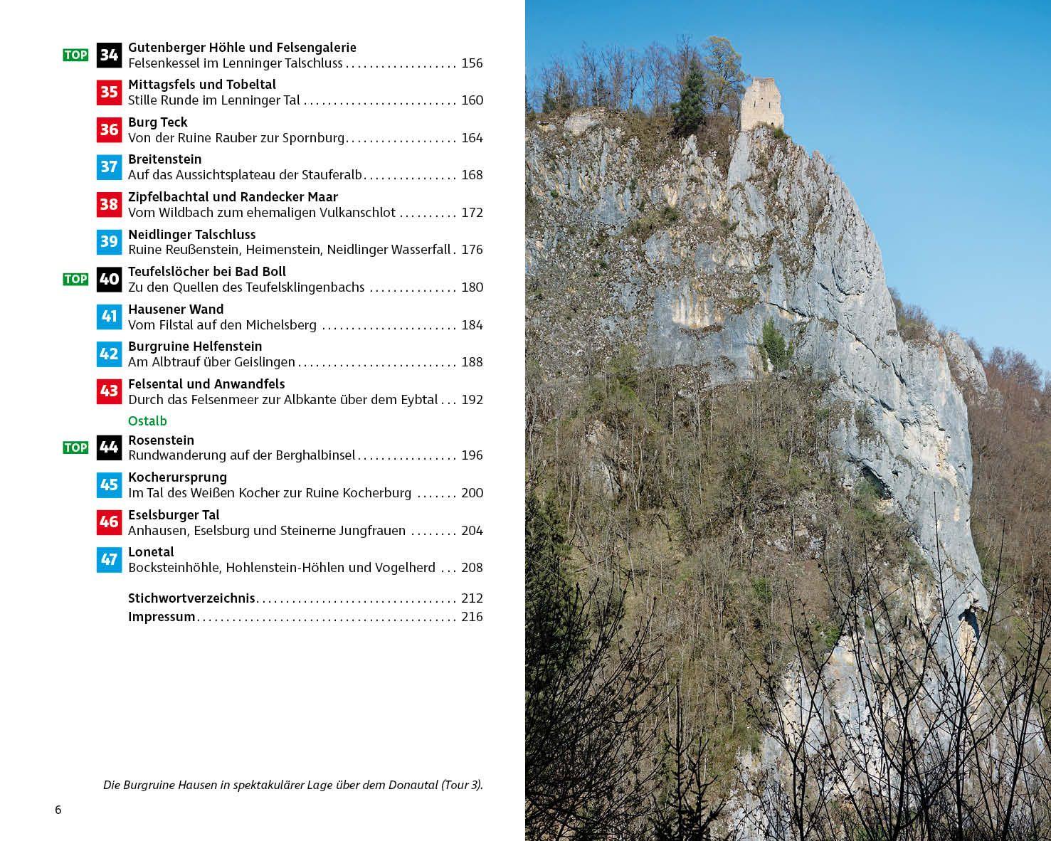 Beispielinhalt (Bild) Wilde Wege Schwäbische Alb